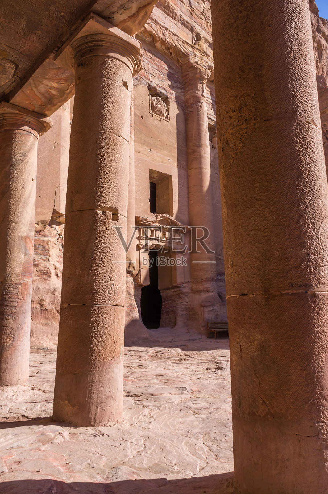 建于约旦的佩特拉古城。照片摄影图片