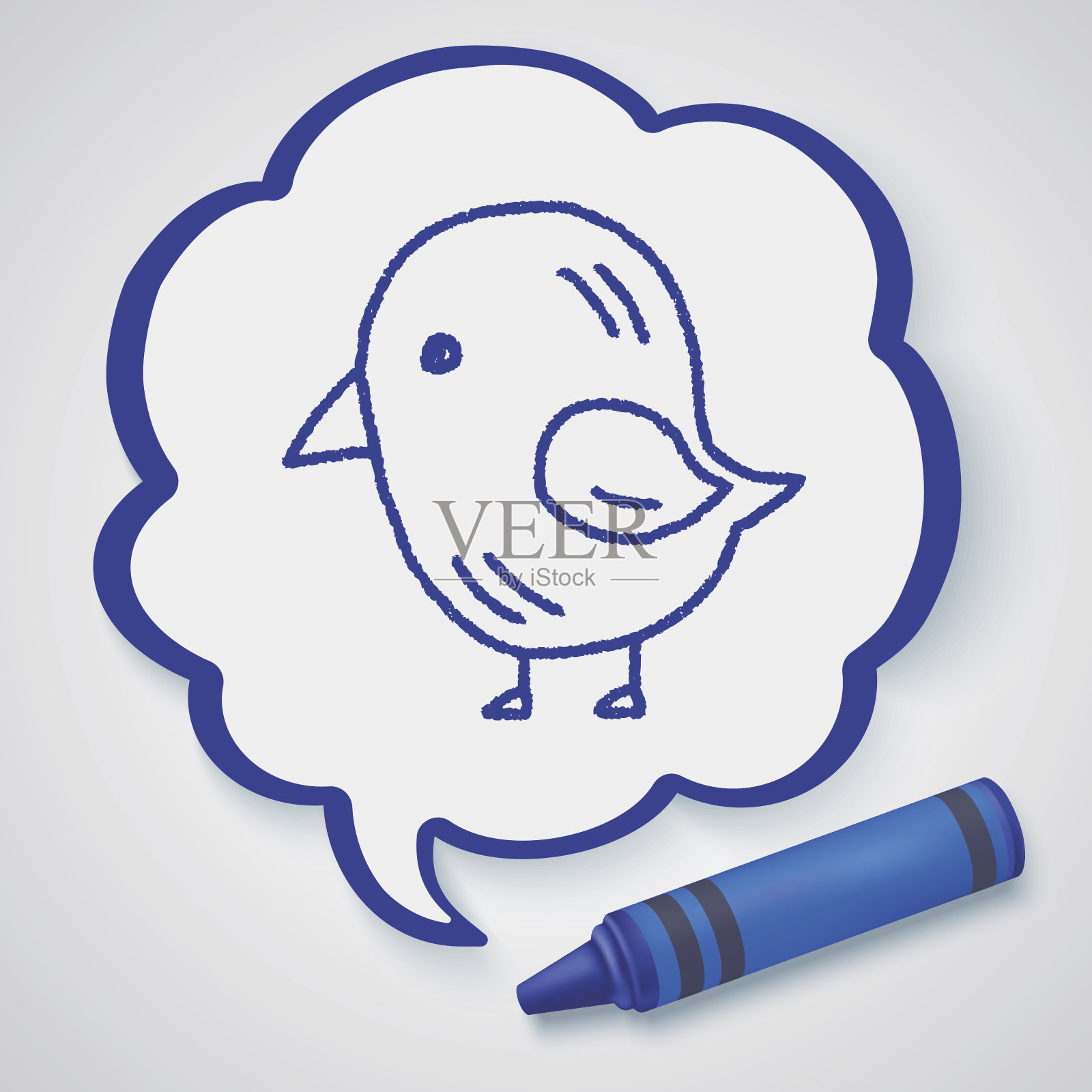 嘟嘟鸟插画图片素材