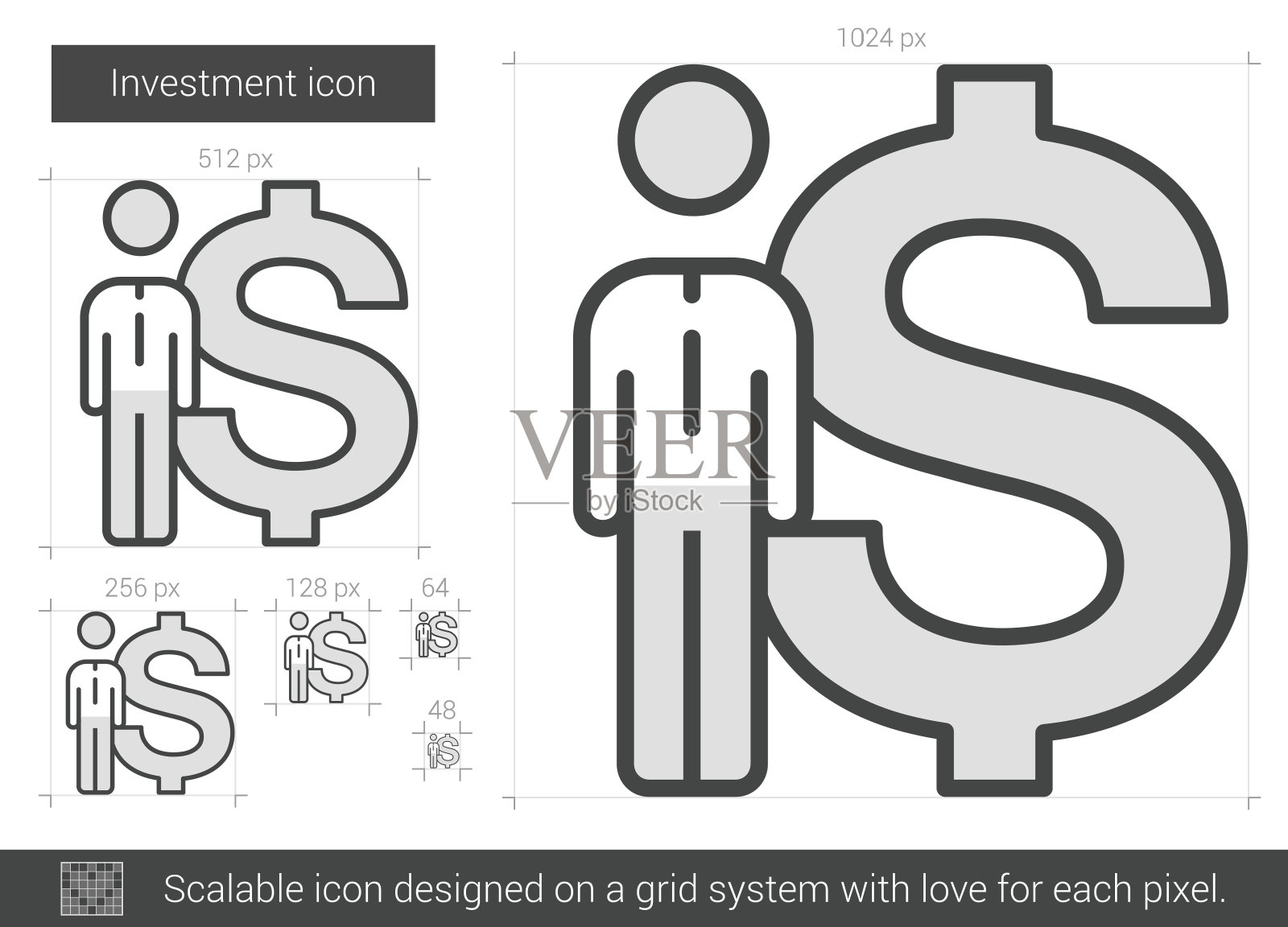 投资行图标。图标素材