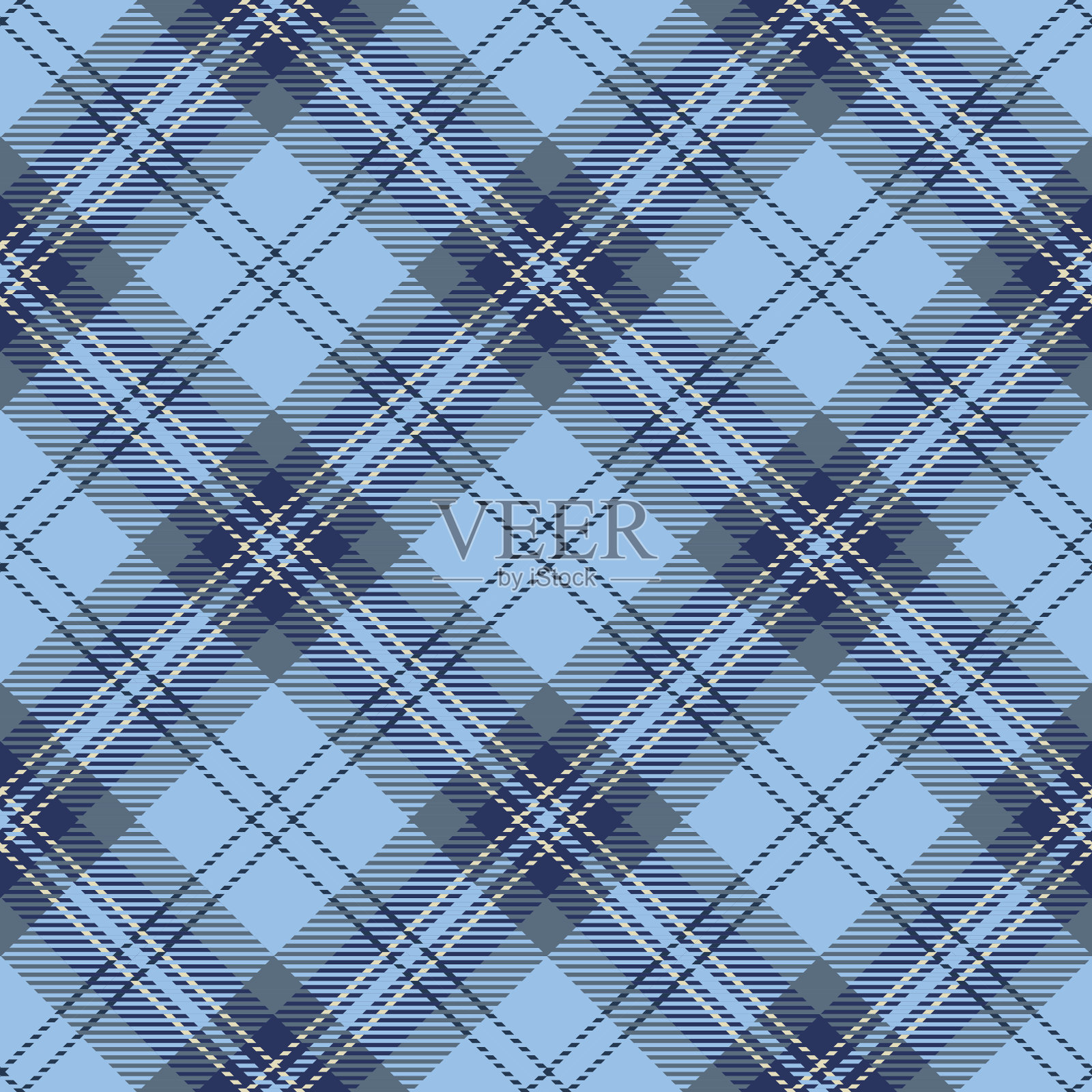 格子呢格子无缝图案背景插画图片素材