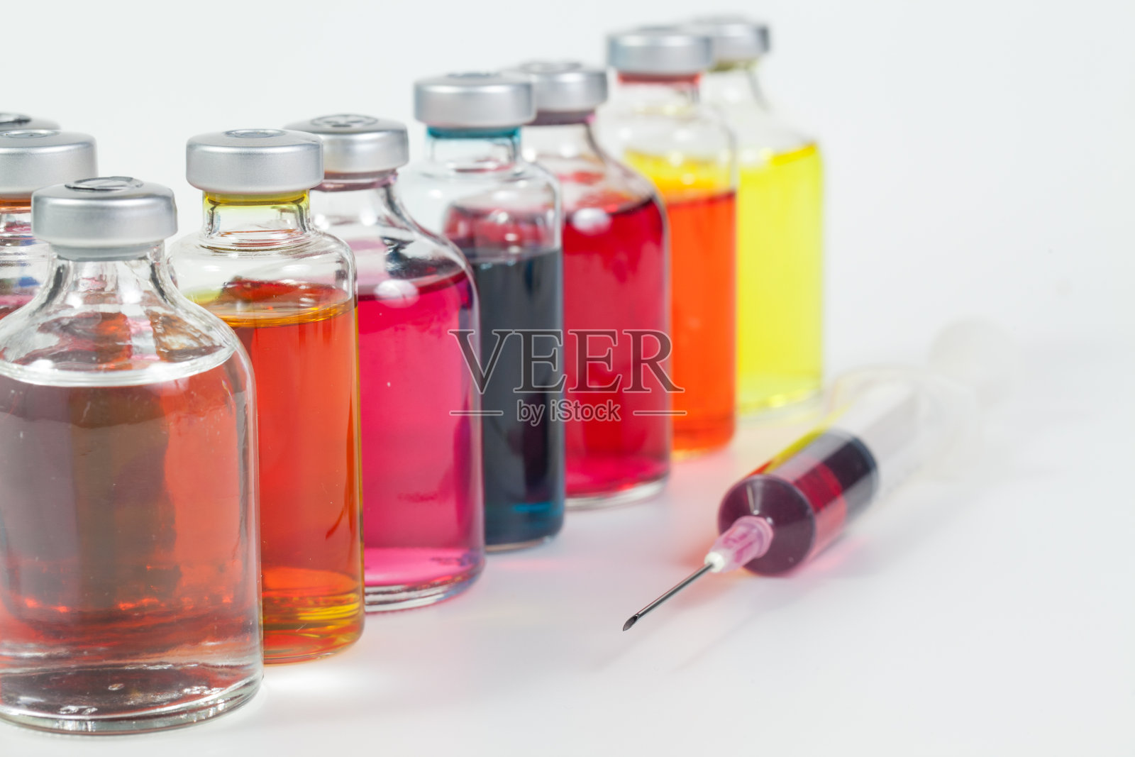 药物和注射器照片摄影图片