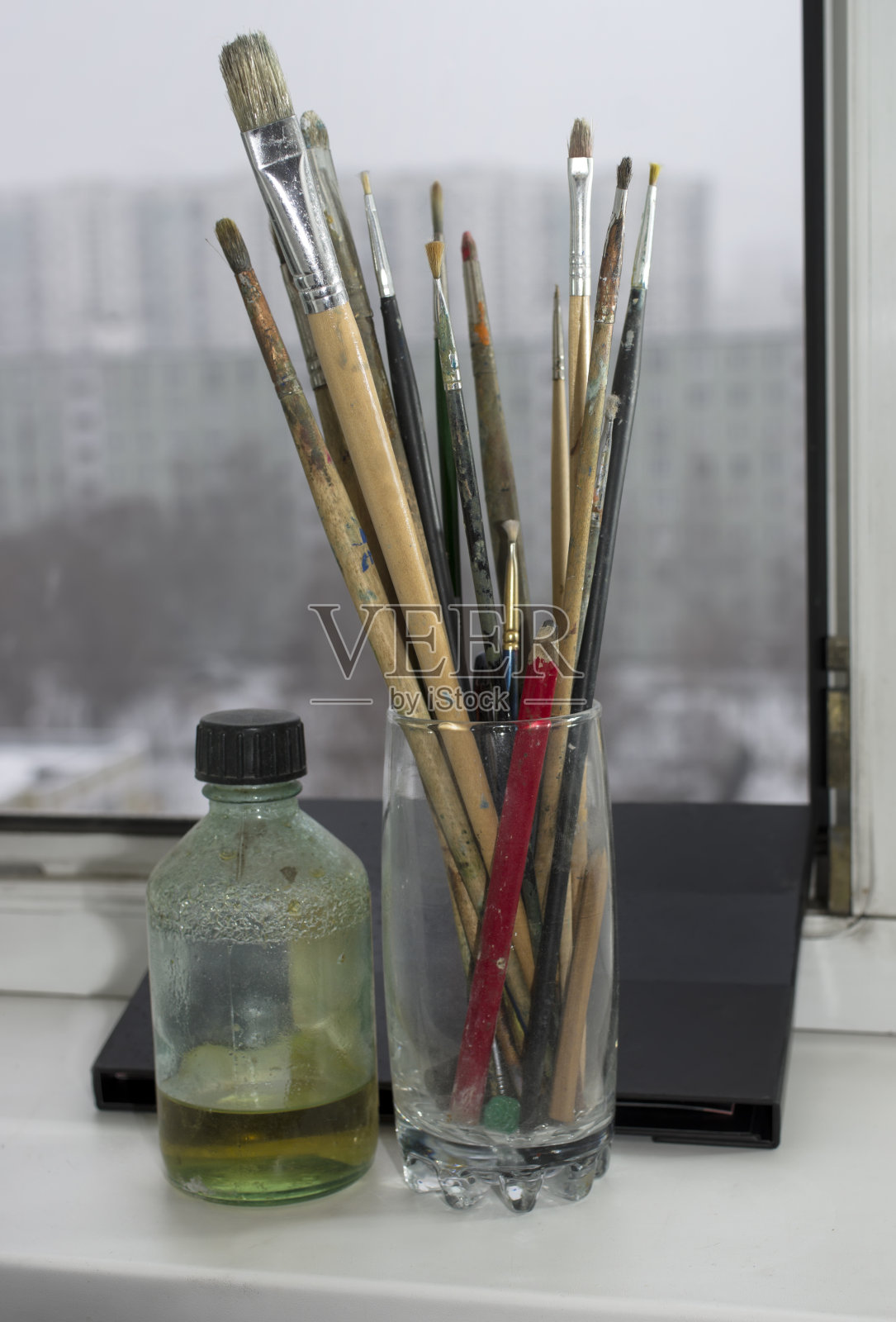 艺术家工作室的角落照片摄影图片