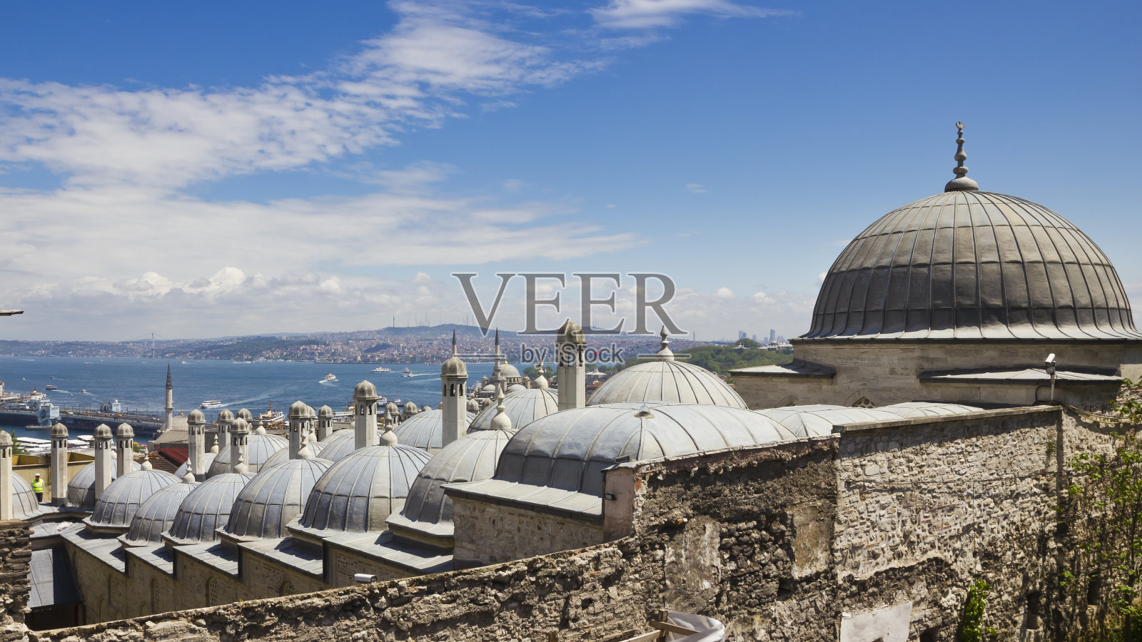 伊斯坦布尔的天际线照片摄影图片