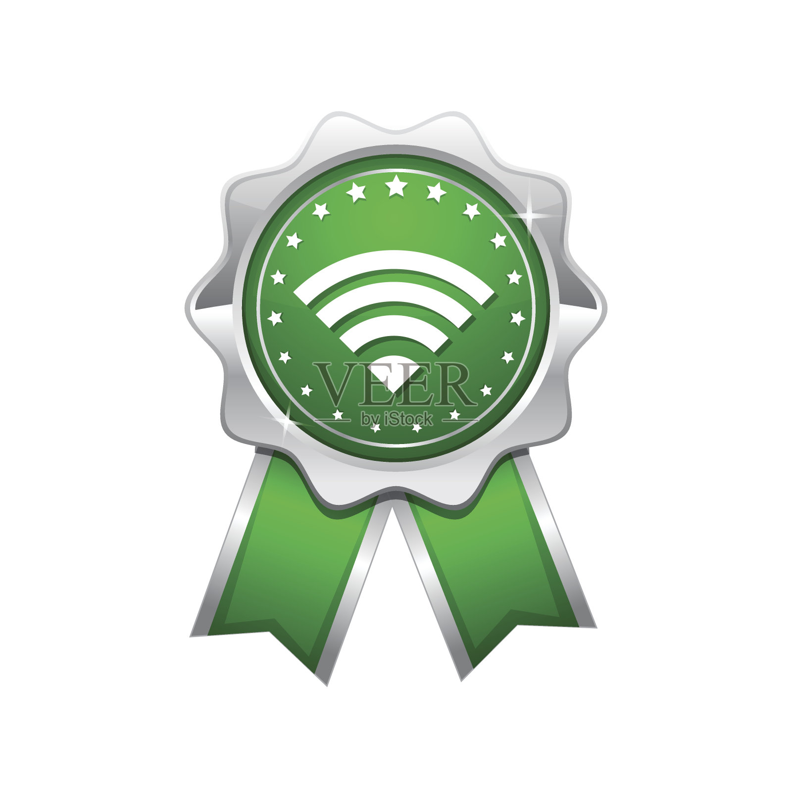 WIFI矢量绿色图标设计插画图片素材