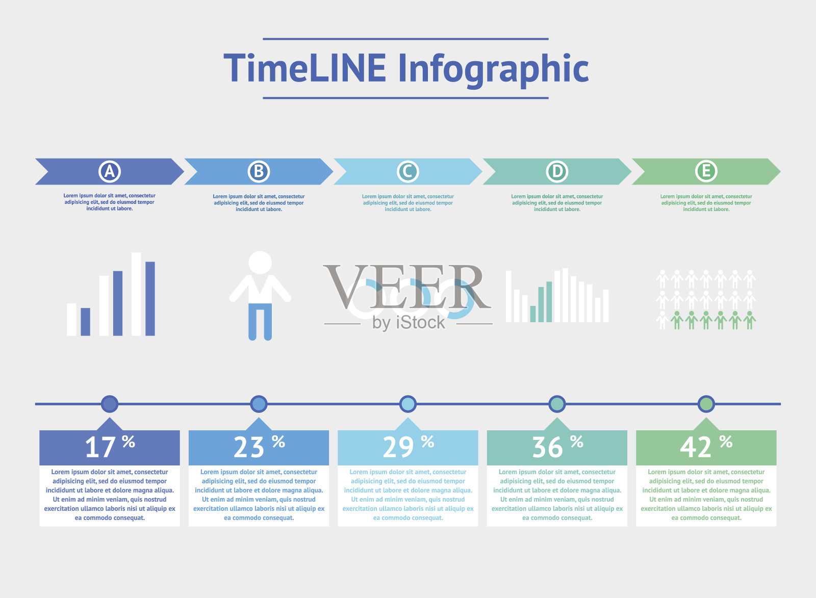 时间轴矢量图。世界地图插画图片素材
