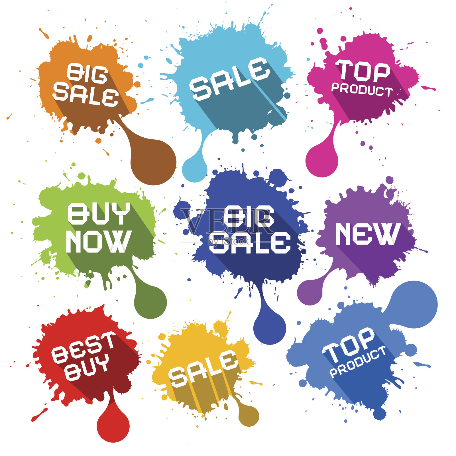 商业启动图标集设计元素图片