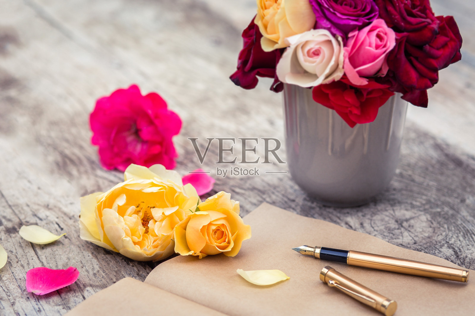 可爱的钢笔照片摄影图片