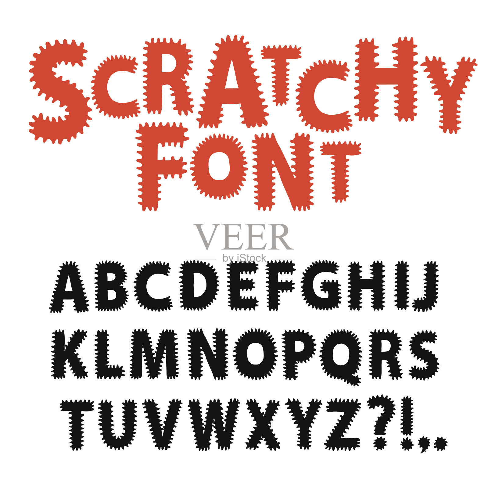 潦草的有趣的字体设计元素图片