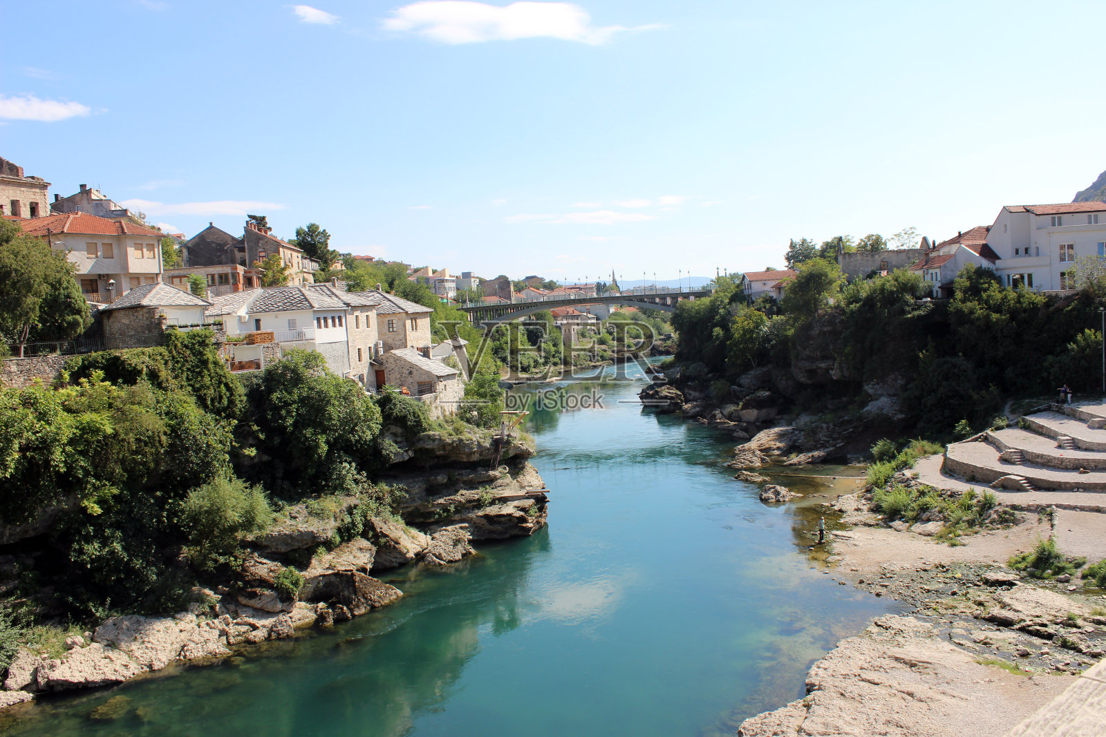 莫斯塔尔的内雷特瓦河照片摄影图片
