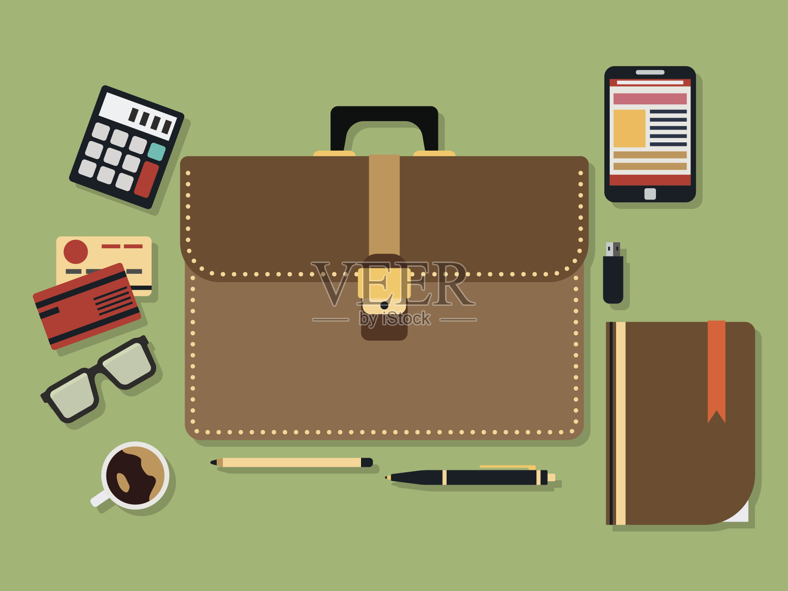 业务概念说明插画图片素材