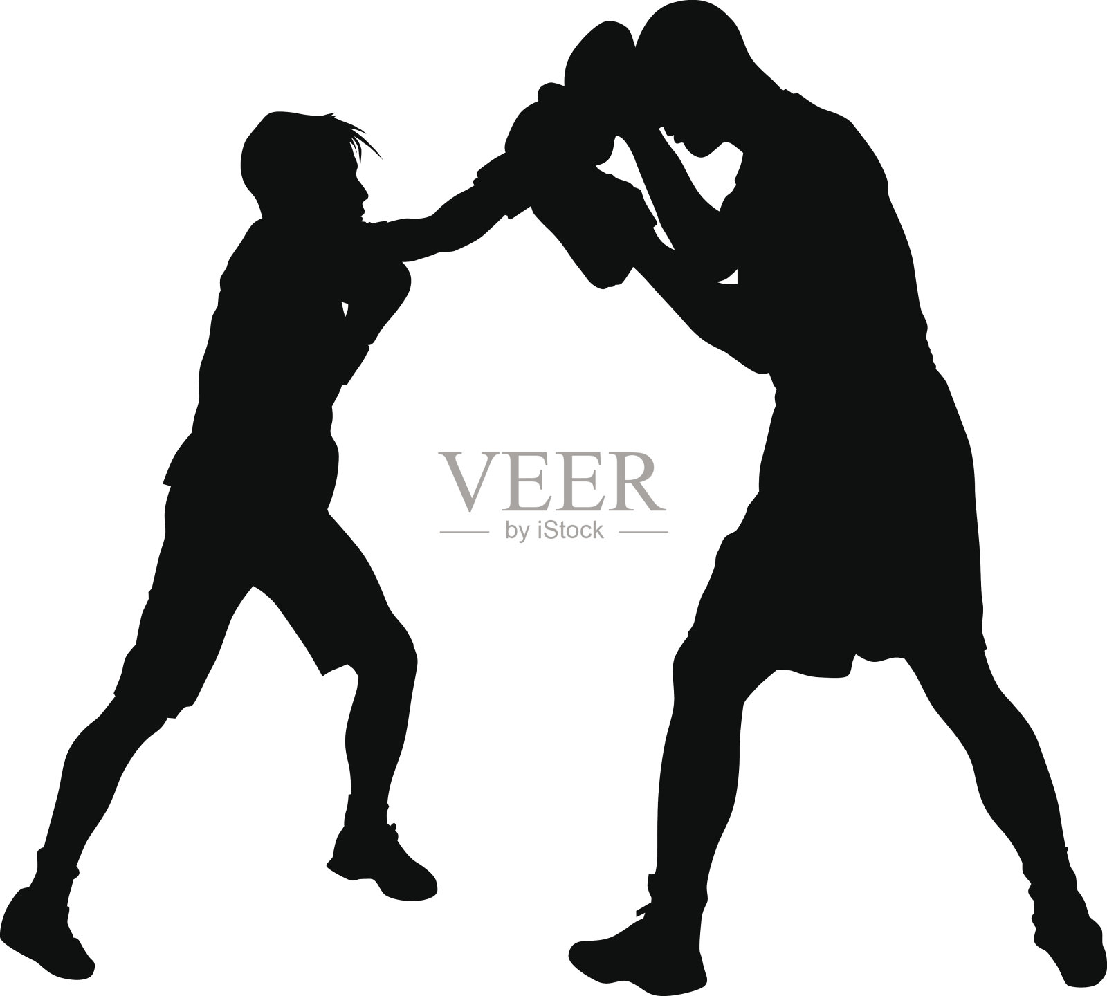 拳击手的人插画图片素材