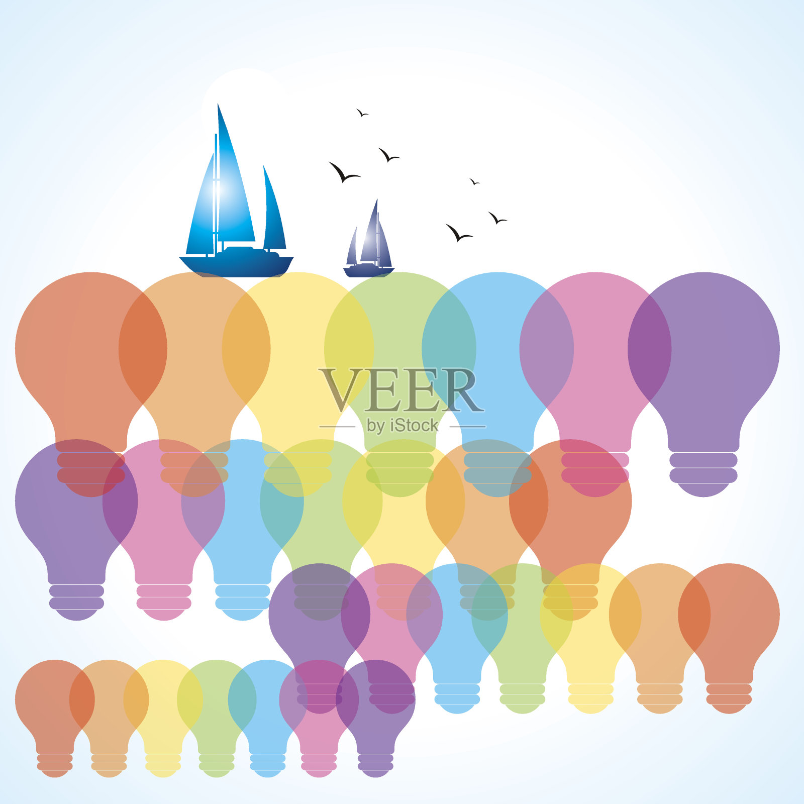 现实生态灯泡插画图片素材