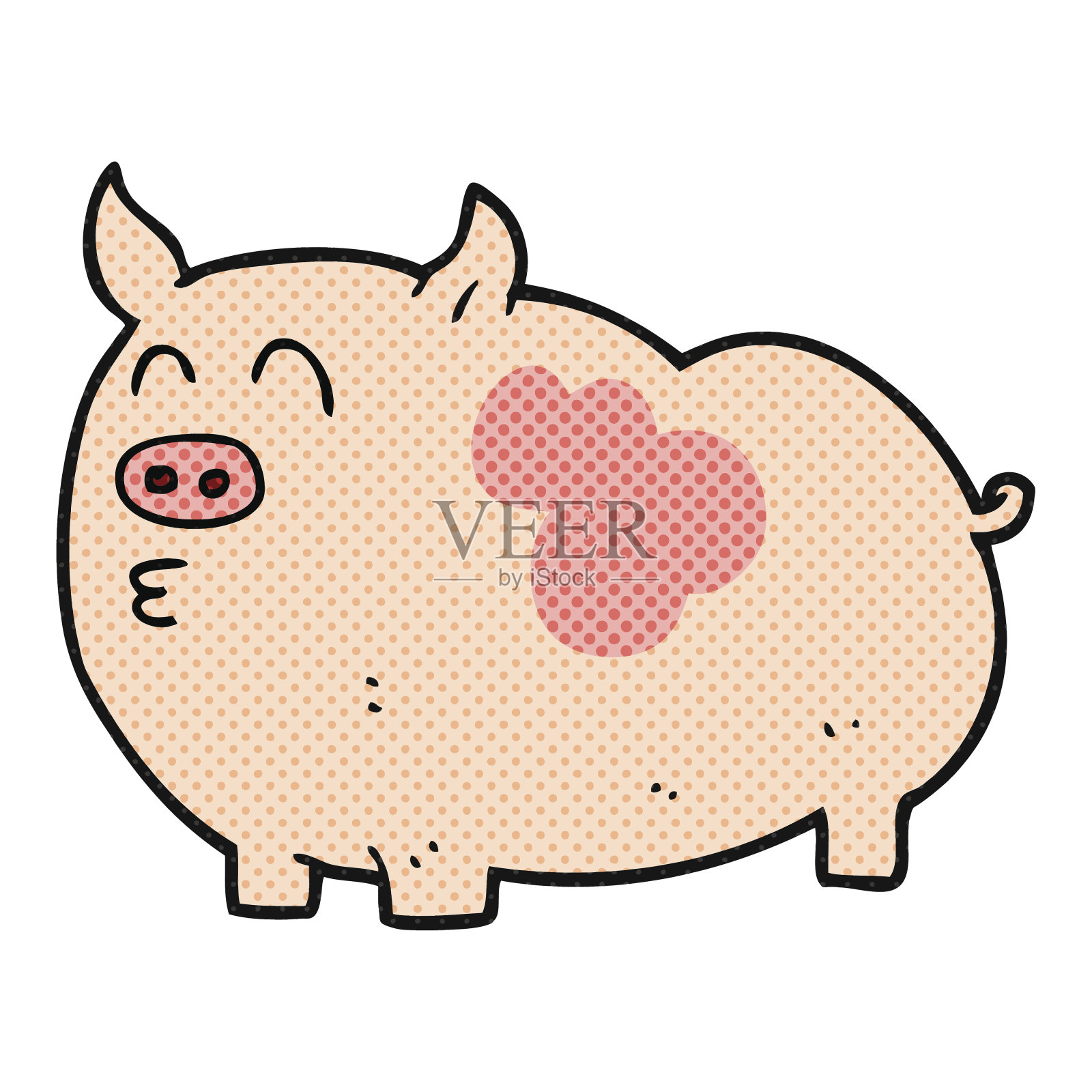 卡通猪插画图片素材
