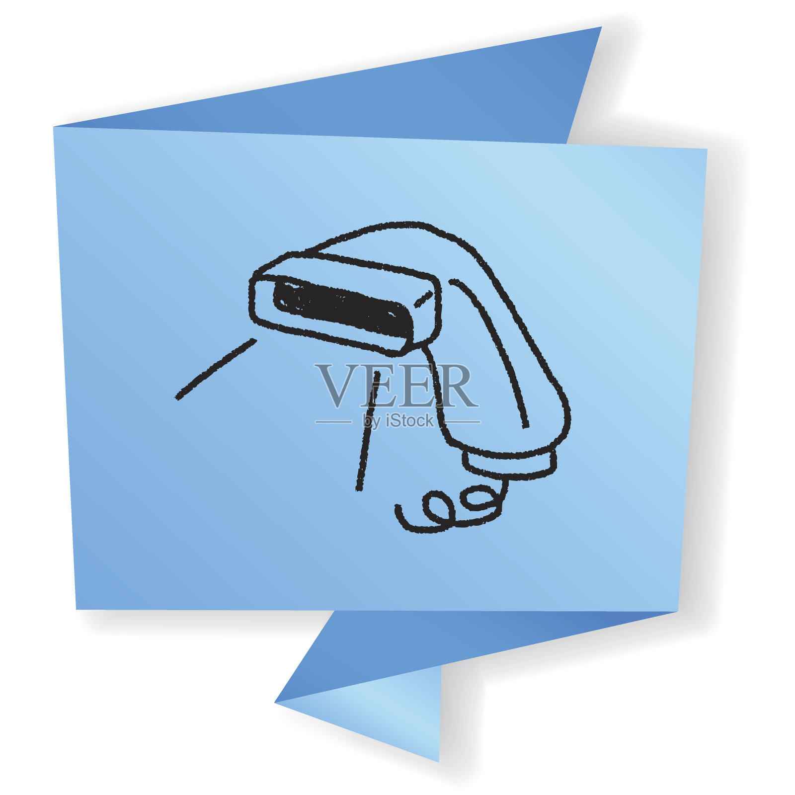 涂鸦扫描仪设计元素图片