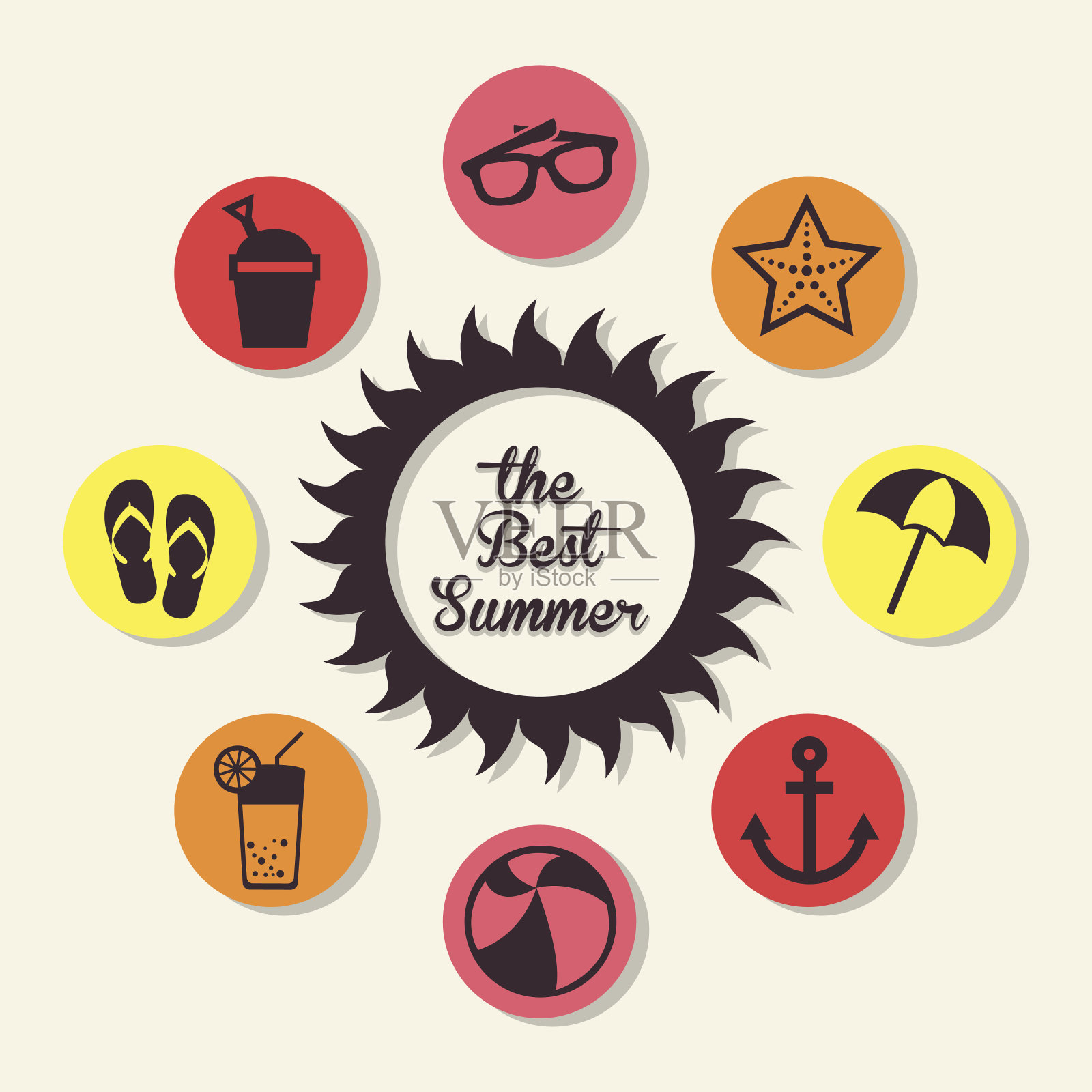 夏季设计插画图片素材