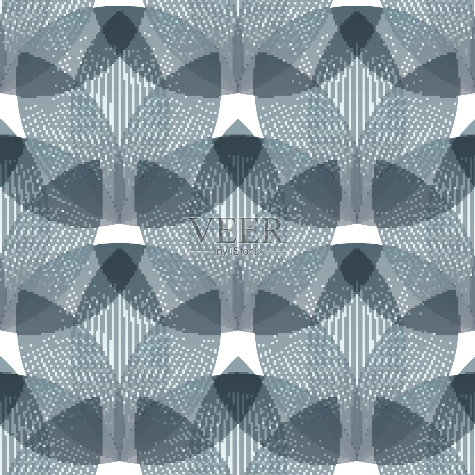 抽象无缝图案，几何形状插画图片素材