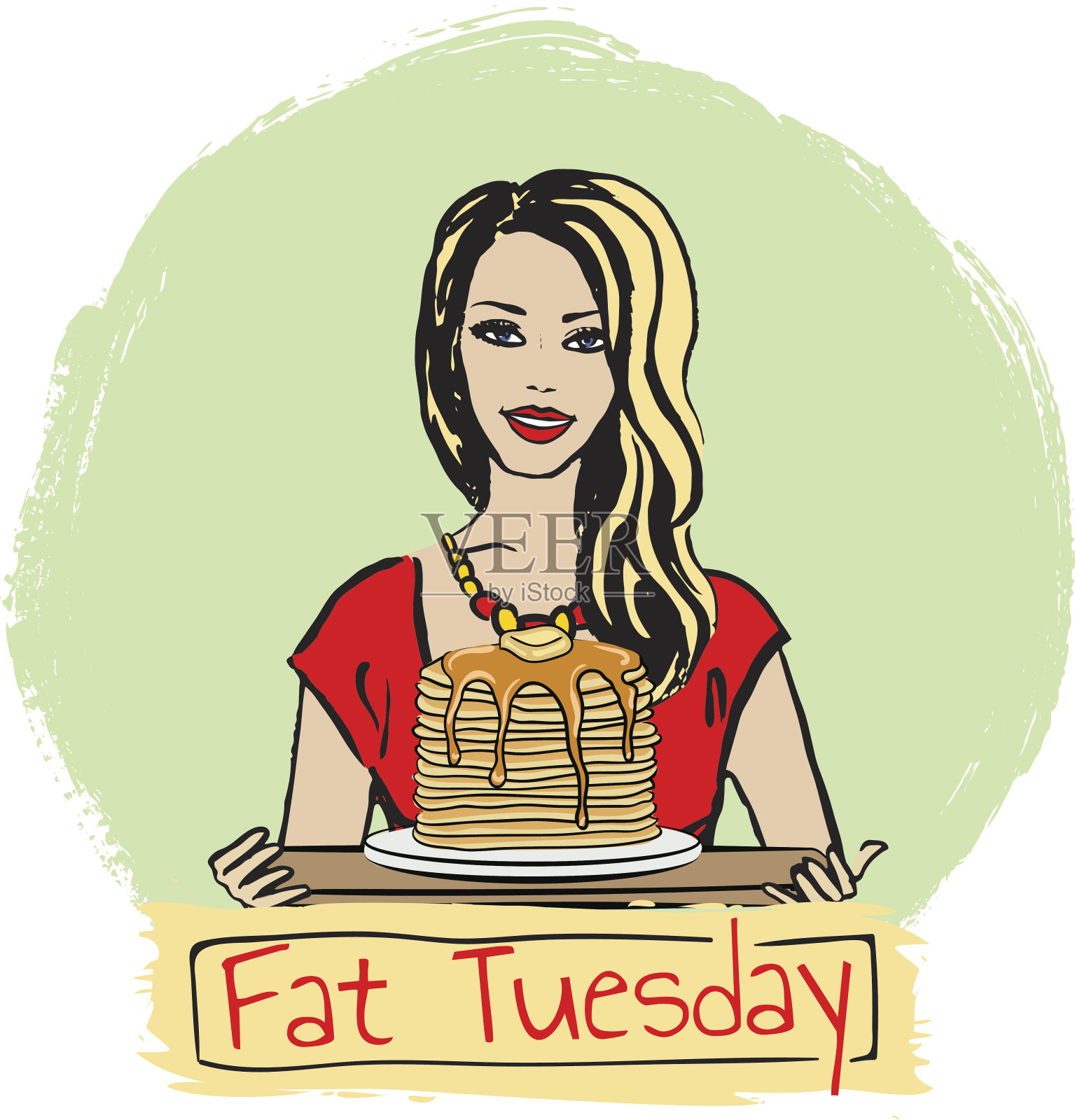 油腻星期二插图插画图片素材