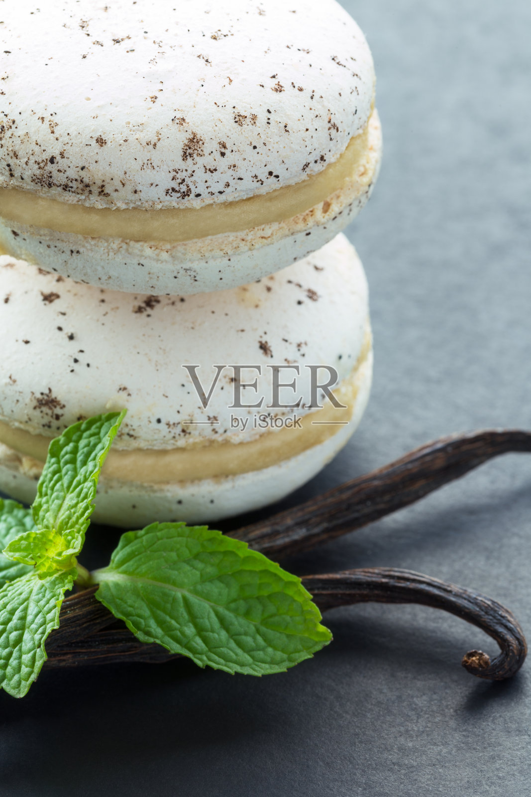 香草杏仁饼照片摄影图片