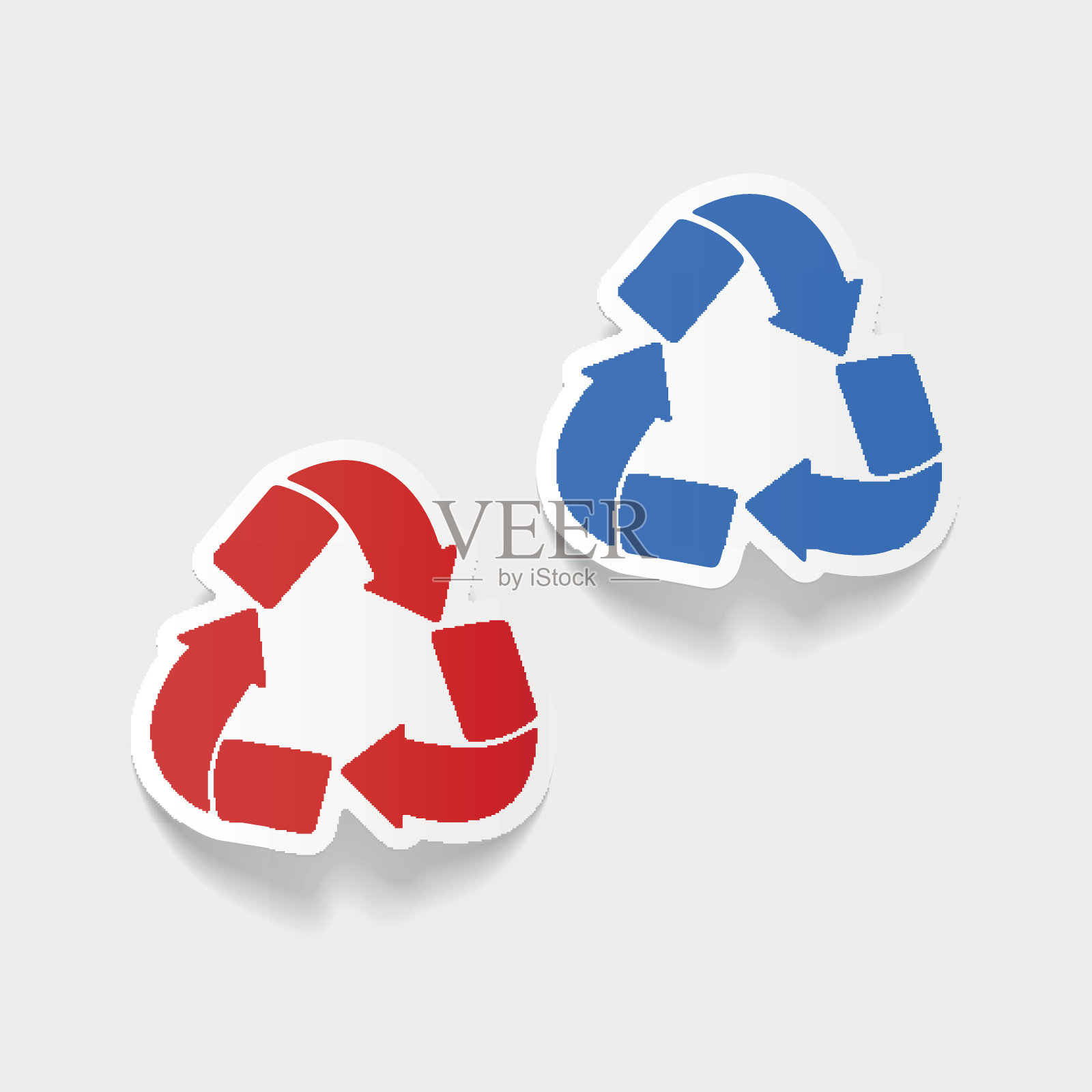 写实设计元素:回收标识插画图片素材