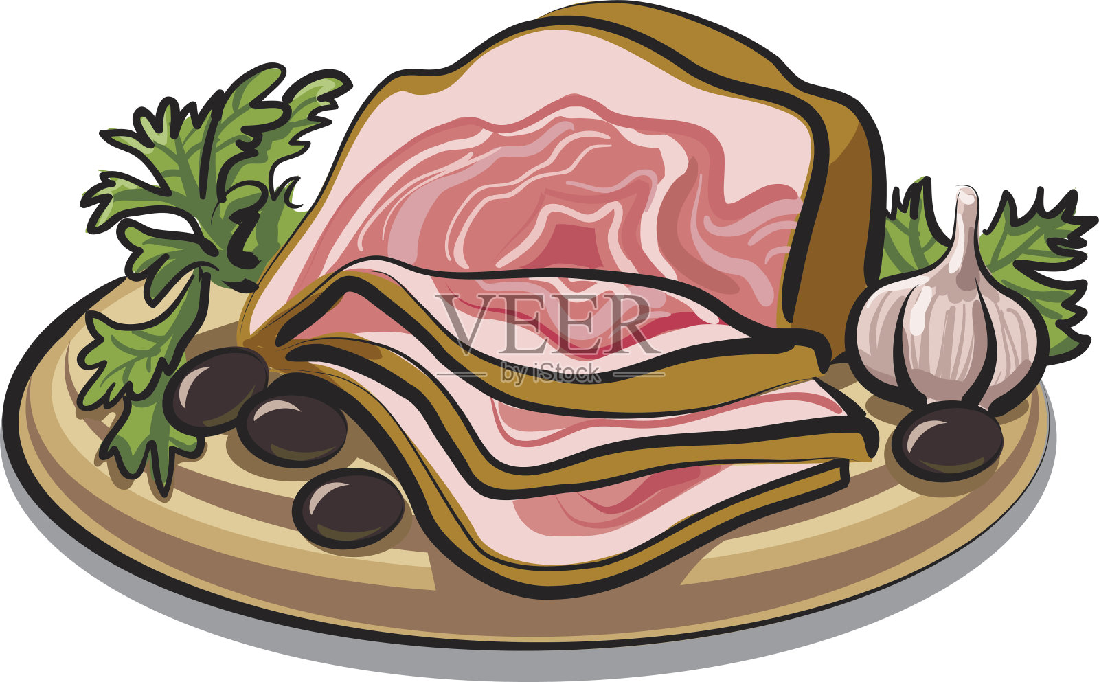 培根插画图片素材