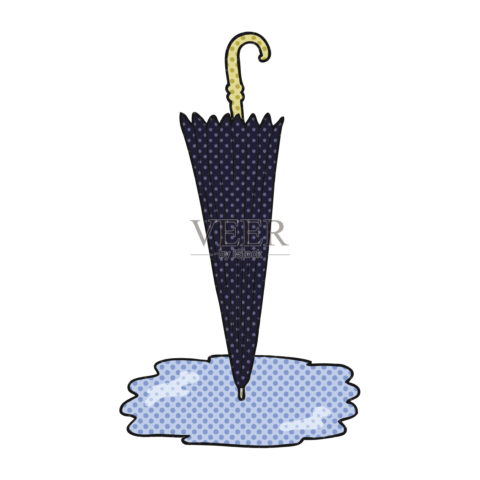 卡通伞插画图片素材