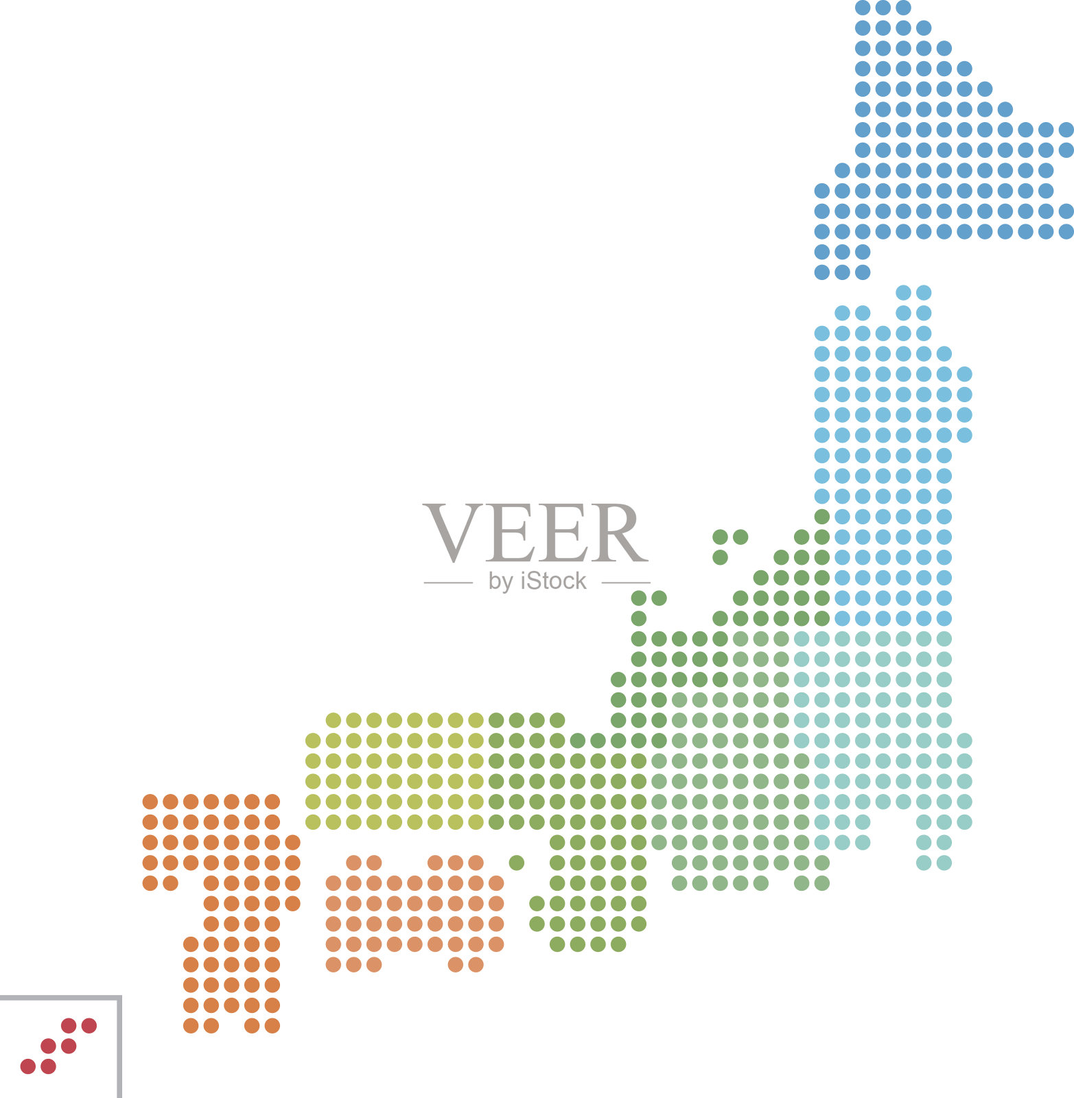 日本地图背景插画图片素材