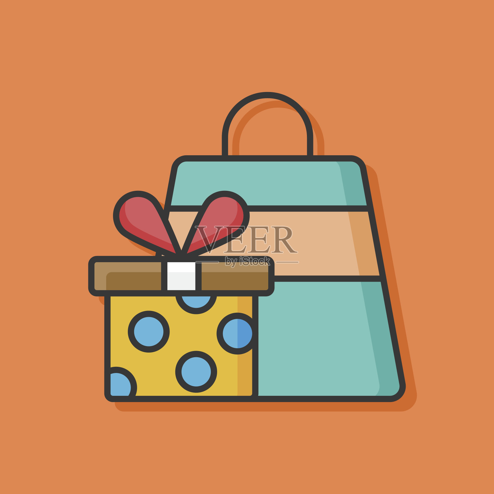 礼物矢量图标插画图片素材