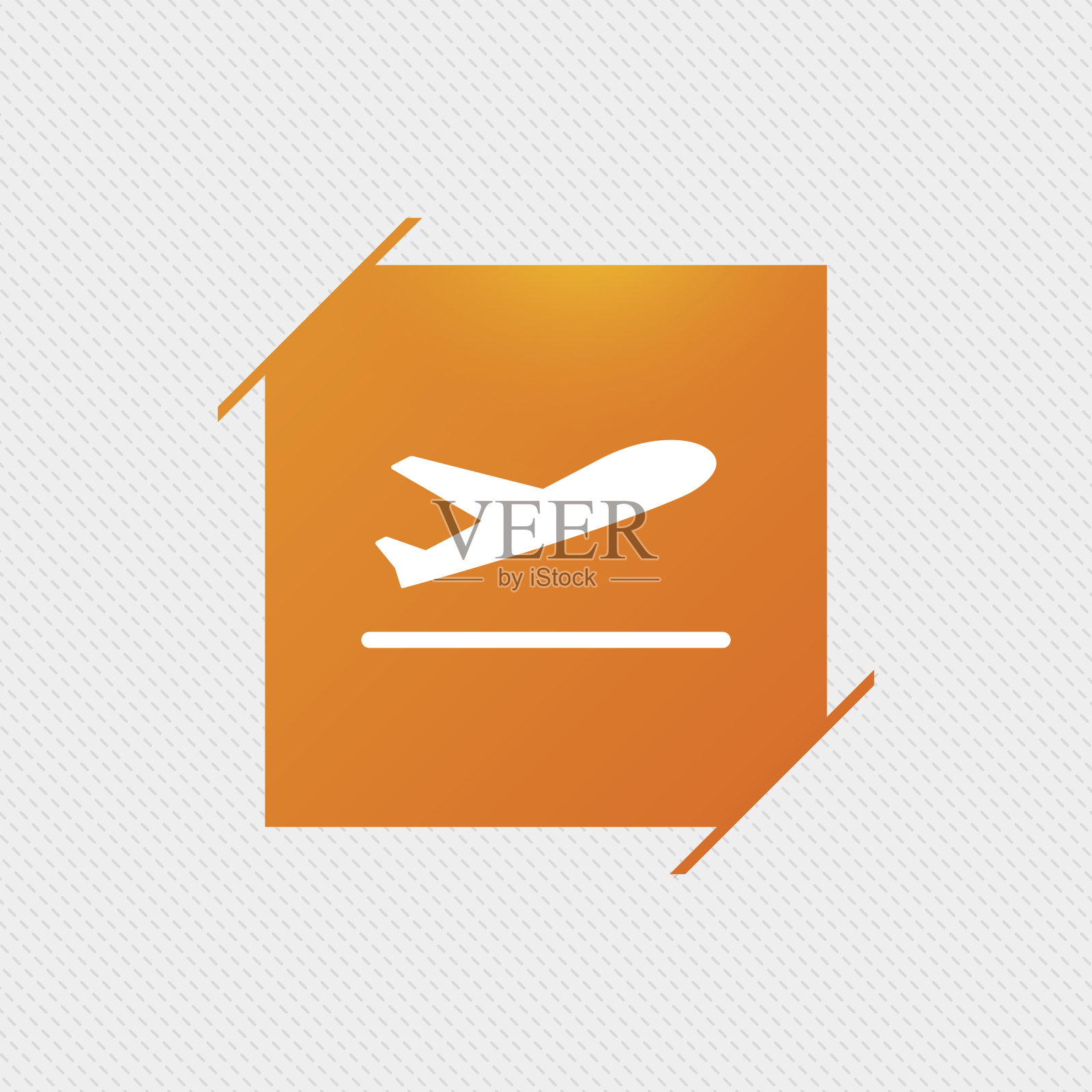 飞机起飞图标。飞机运输的象征。图标素材