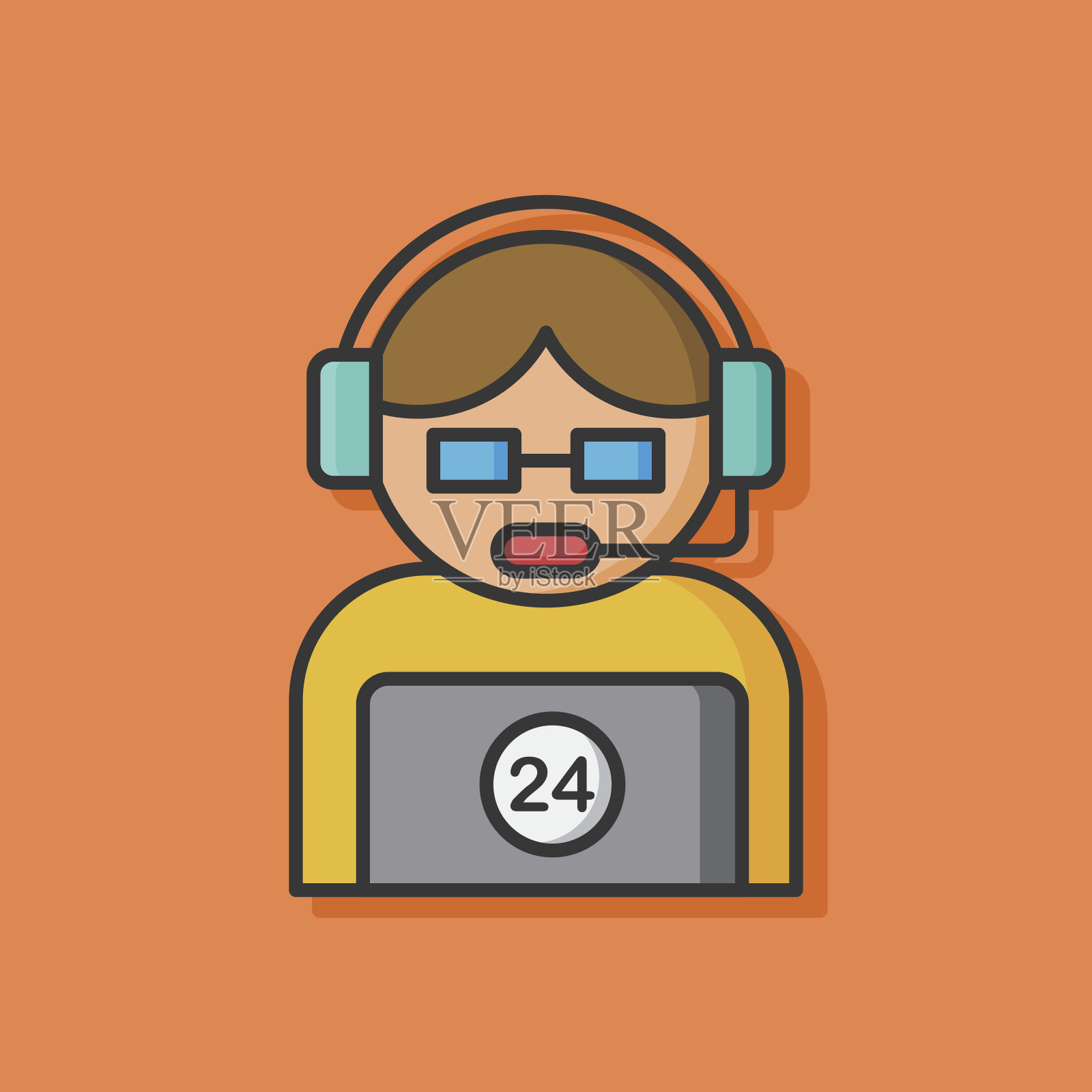 客户服务矢量图标插画图片素材