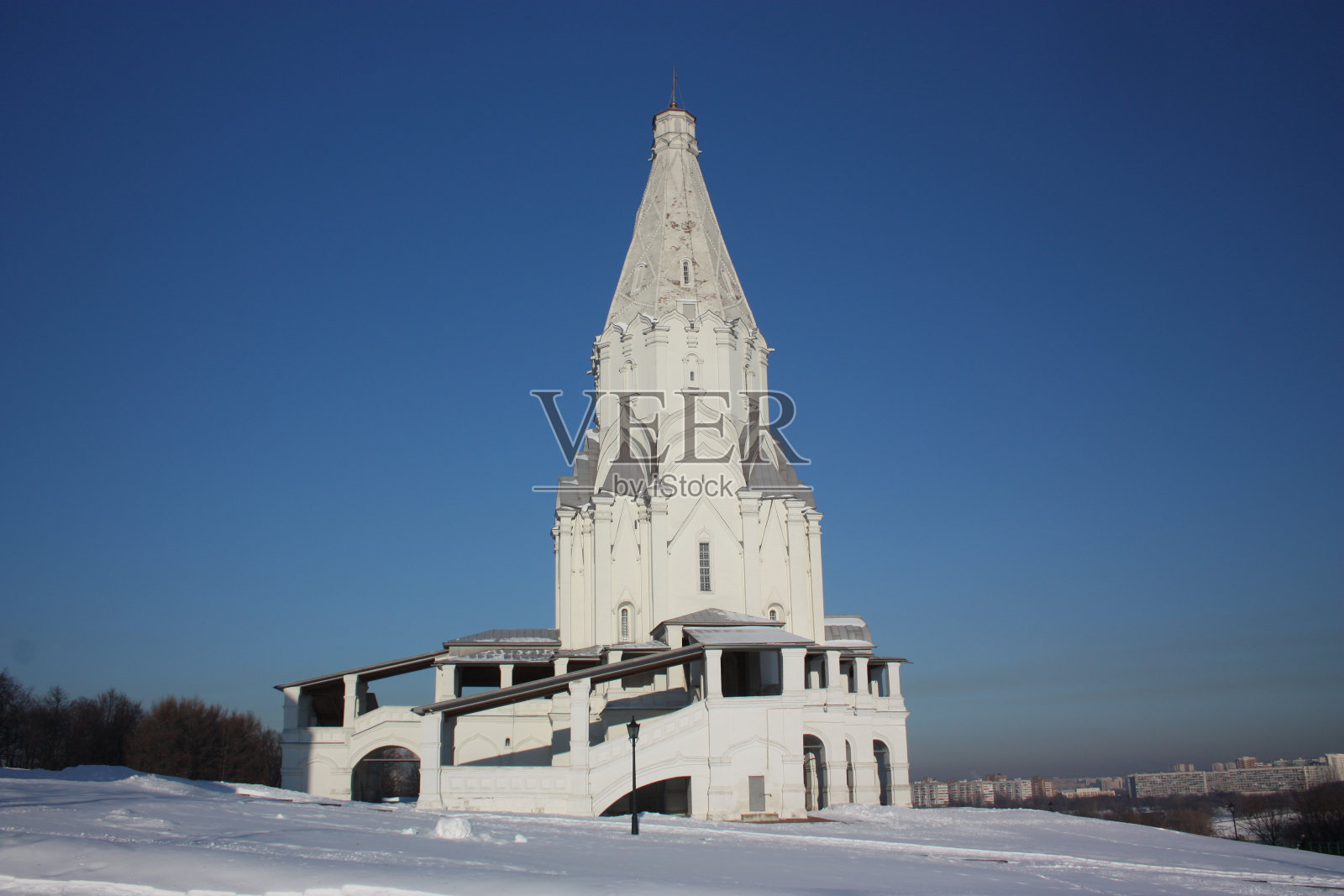 莫斯科。扬升教会照片摄影图片