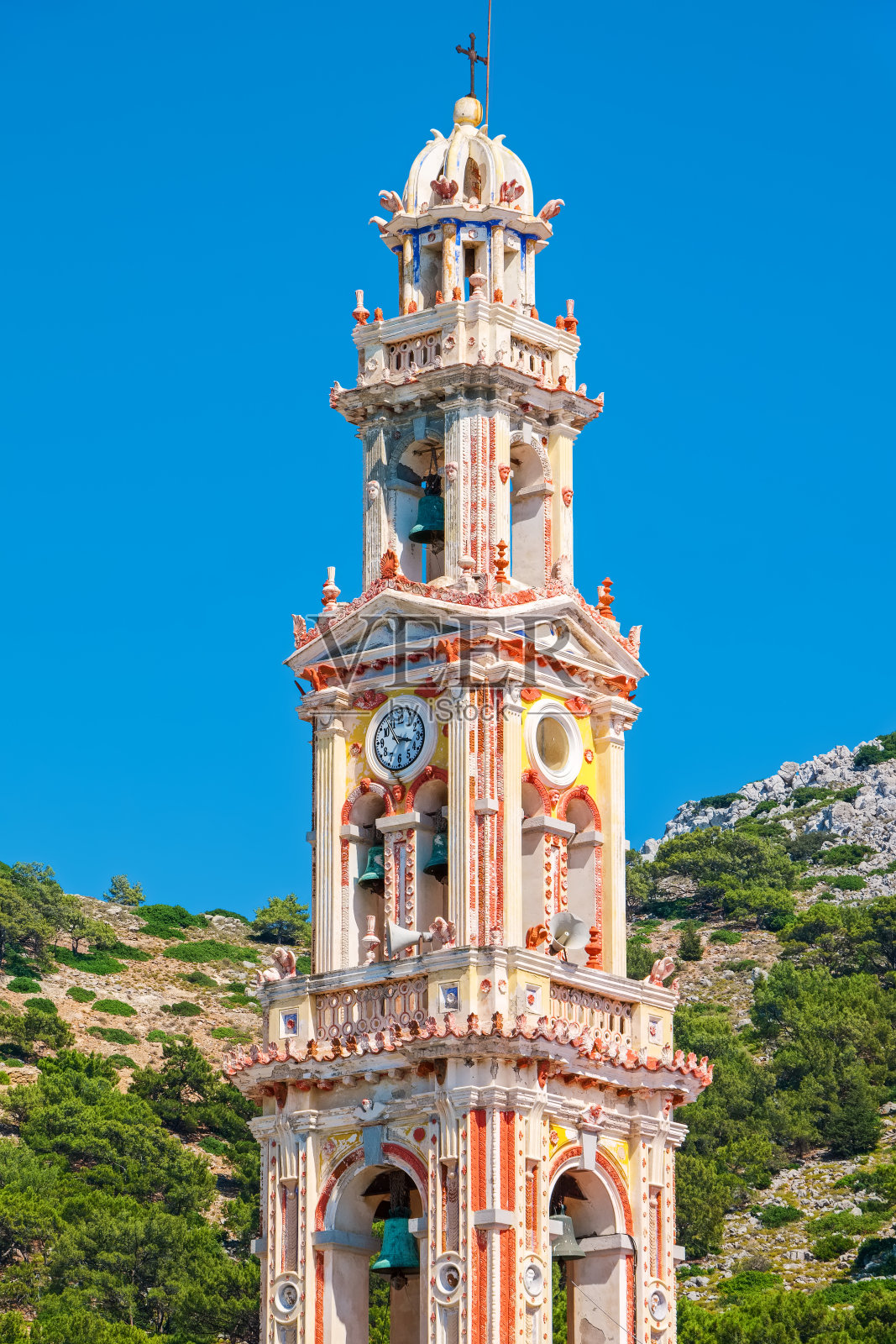 帕诺米蒂斯修道院。西米希腊照片摄影图片