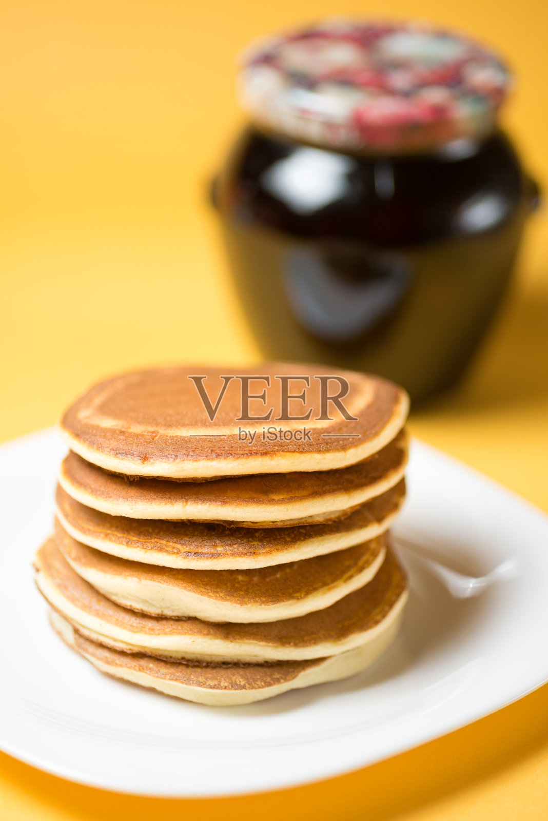 家毛茸茸的煎饼照片摄影图片