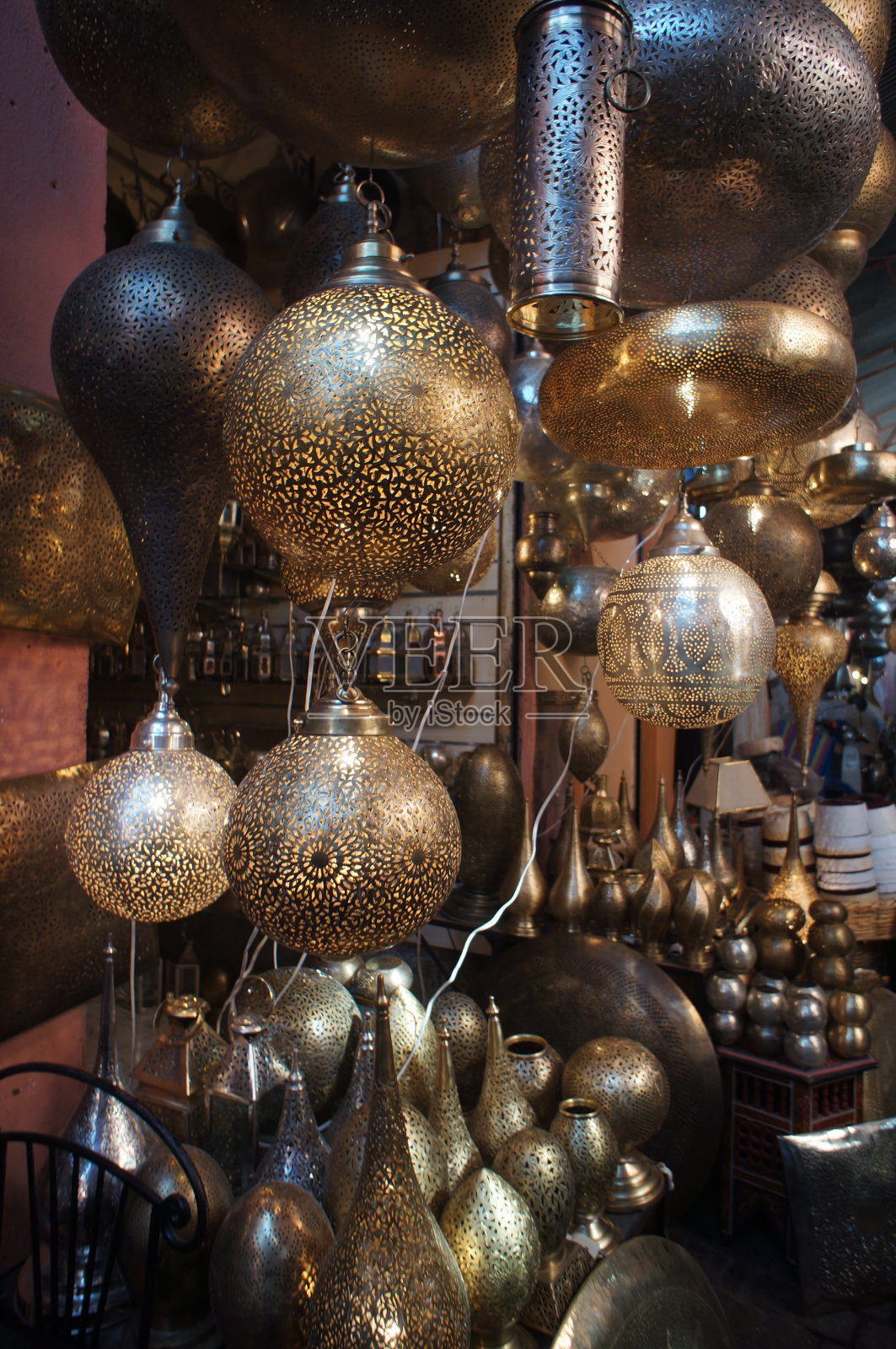 艺术摩洛哥伊斯兰灯照片摄影图片
