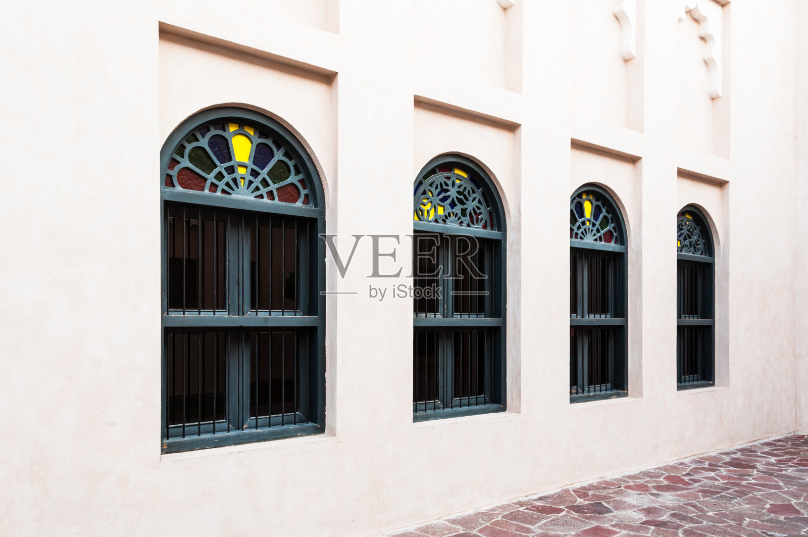 阿拉伯风格窗户特写照片摄影图片