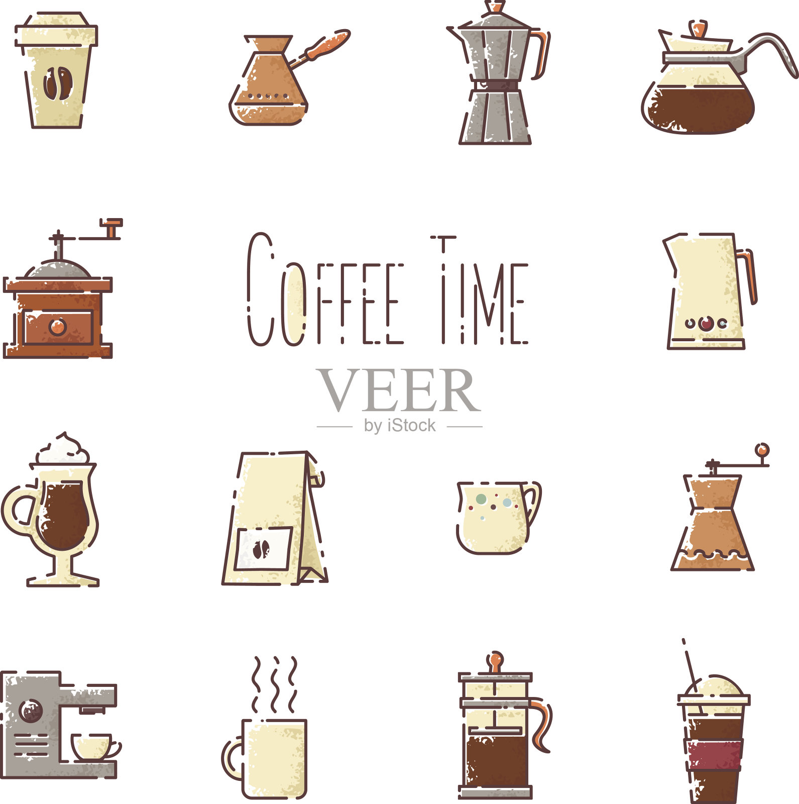 咖啡插画图片素材