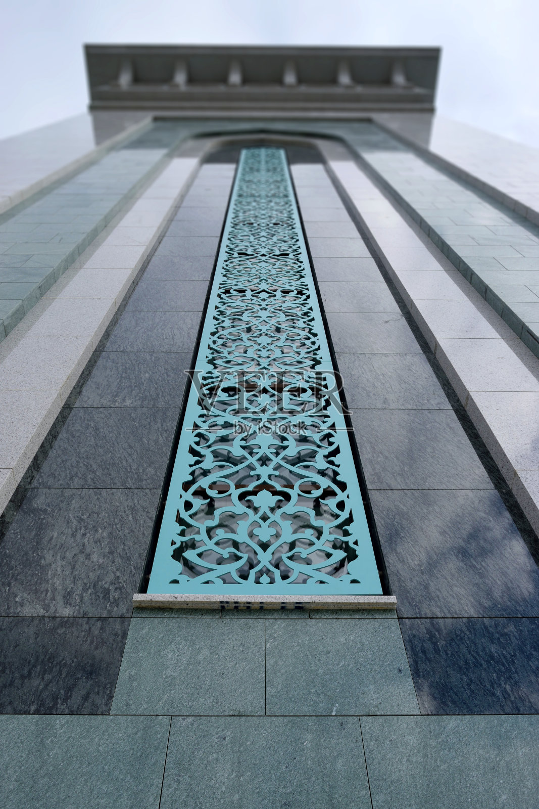 清真寺外。莫斯科教堂清真寺。照片摄影图片