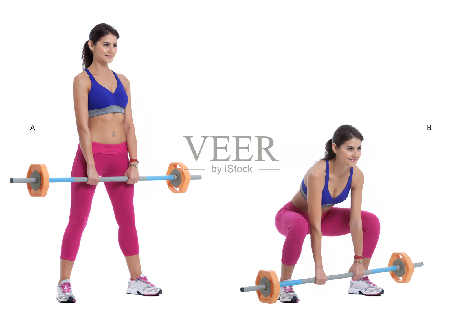 前面杠铃深蹲照片摄影图片