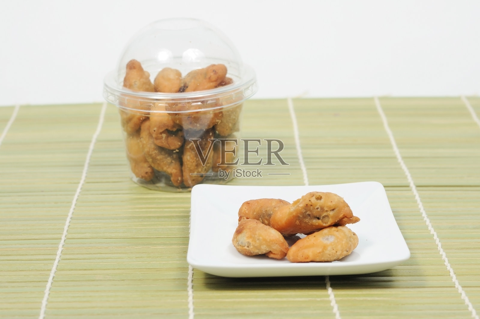 泰式脆炸竹地图照片摄影图片