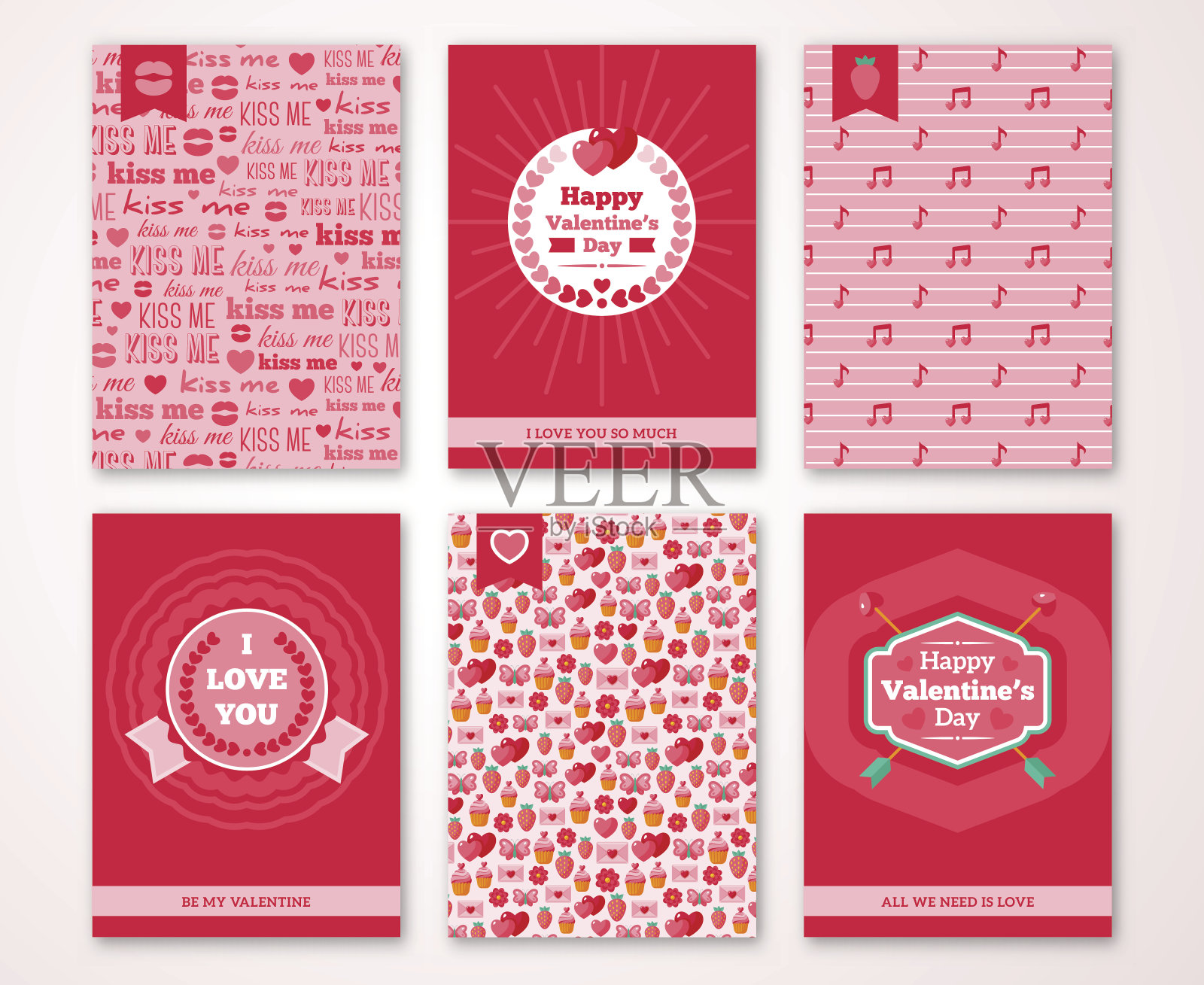 情人节海报，横幅，邀请设计模板素材