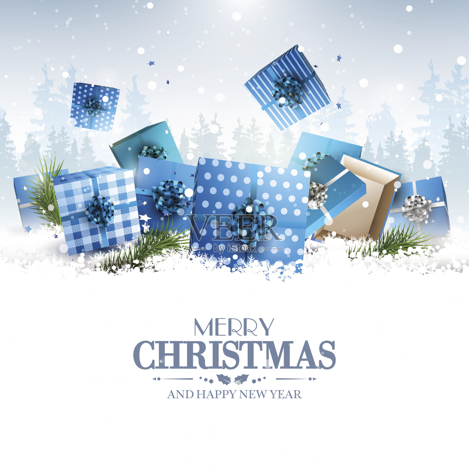 圣诞贺卡设计模板素材