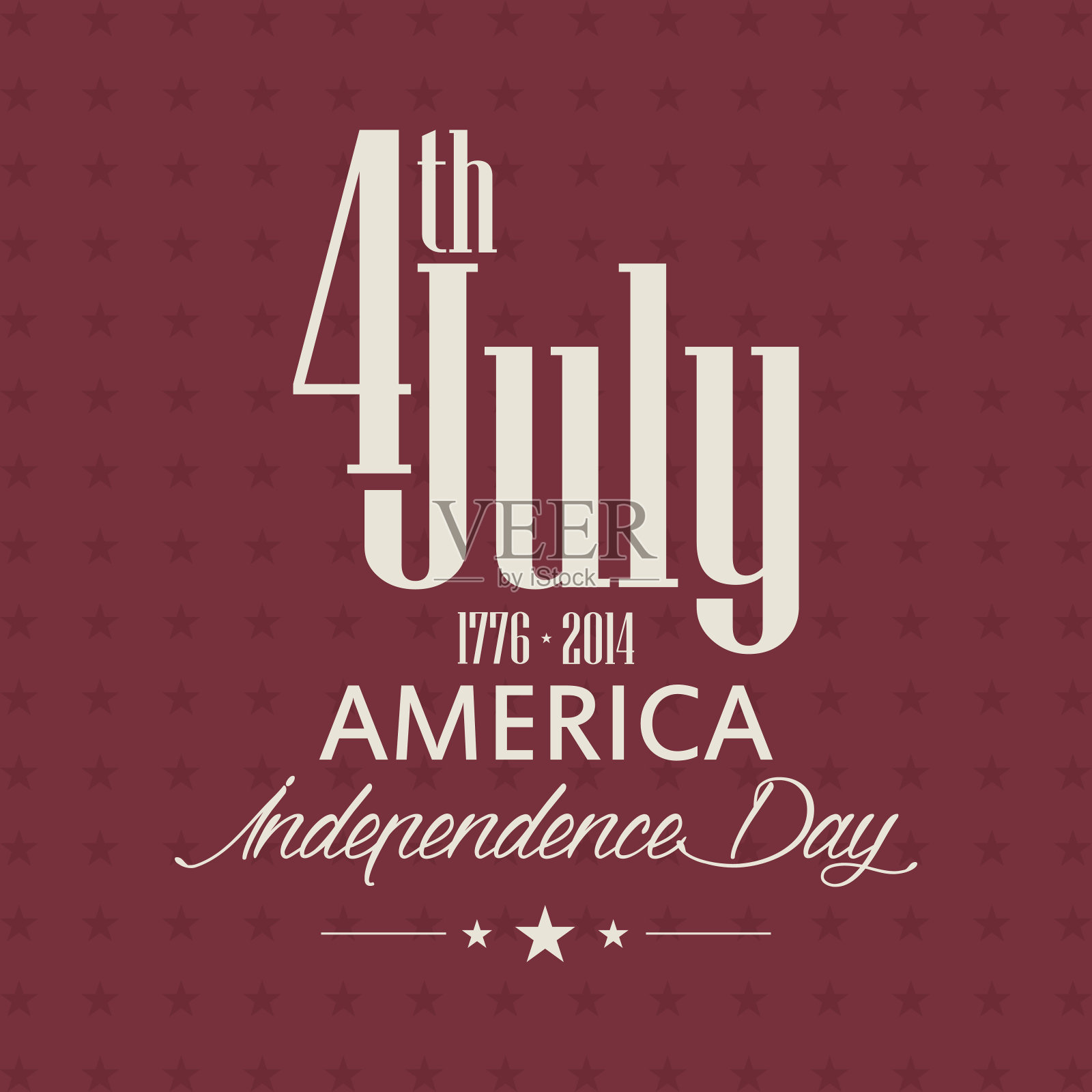 独立日插画图片素材