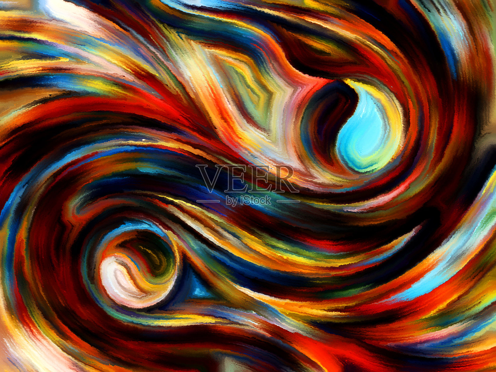 除了内心的油漆插画图片素材