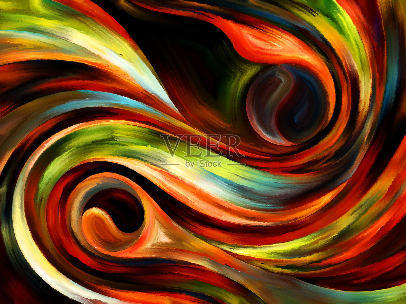 除了内心的油漆插画图片素材