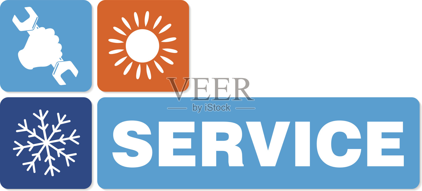 空调服务插画图片素材