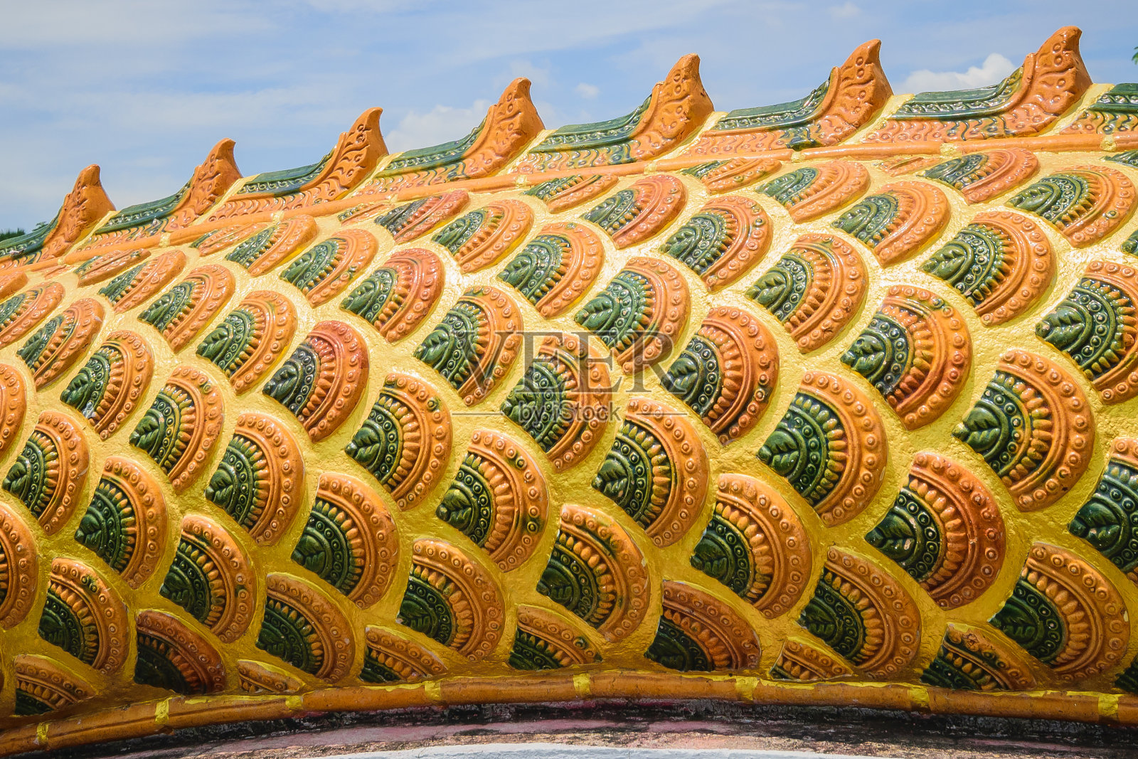 龙像的鳞片。照片摄影图片