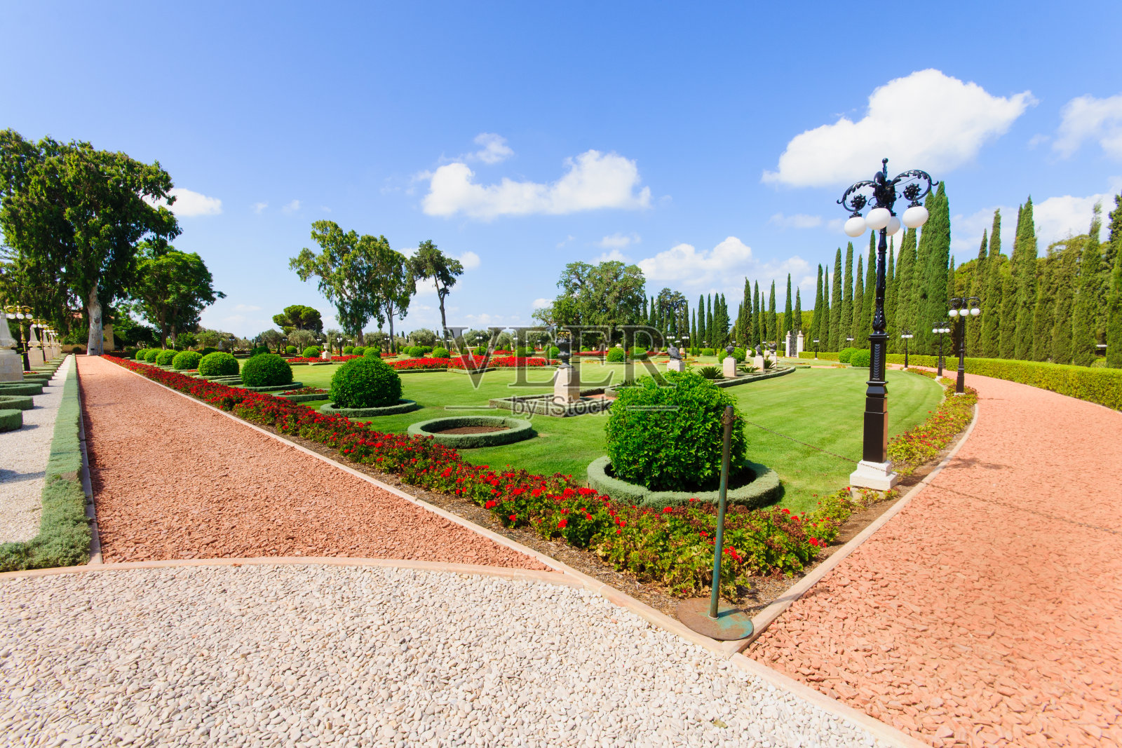 巴哈教的花园,英亩照片摄影图片