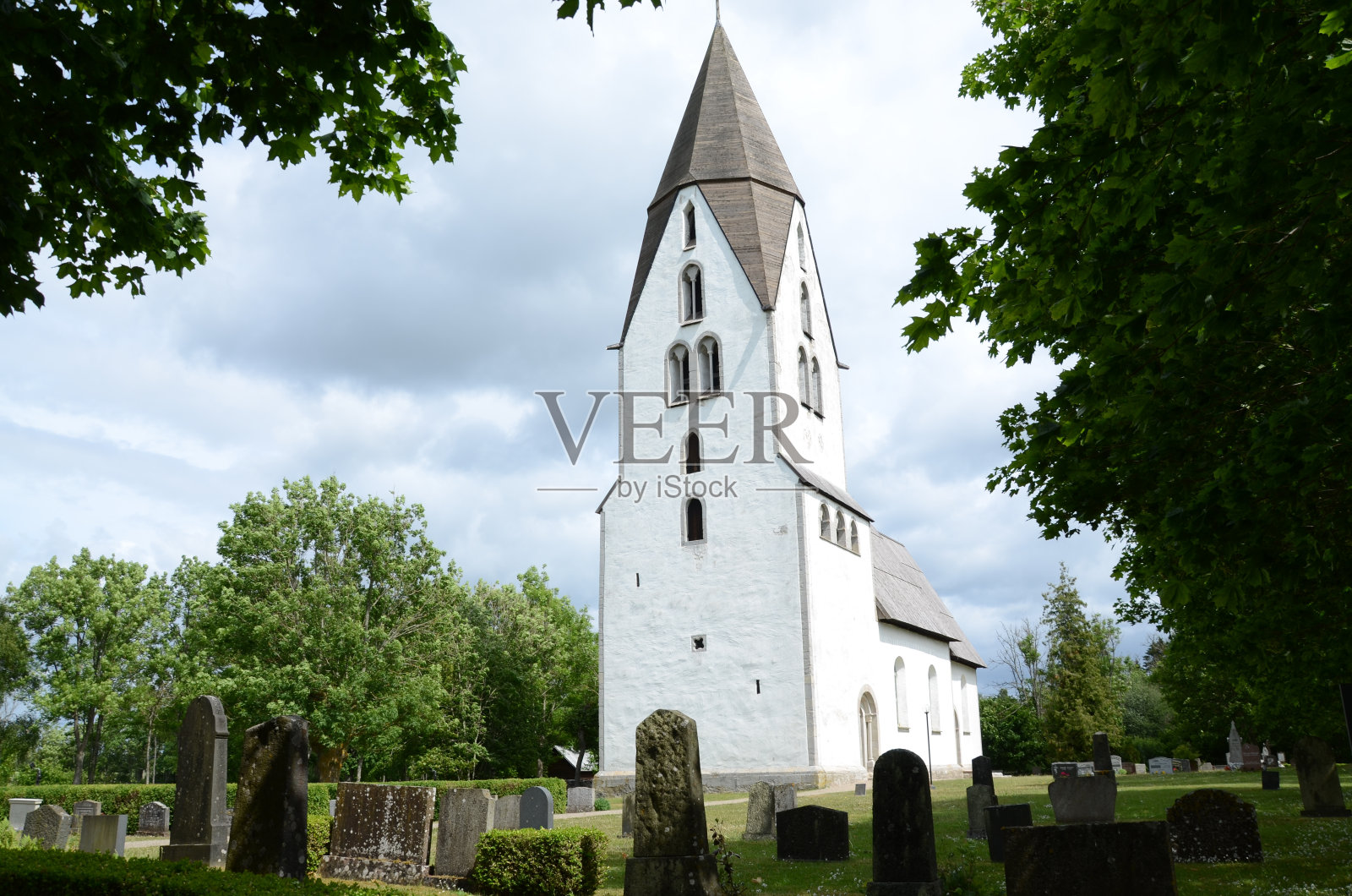 在瑞典的洛伊斯塔教堂照片摄影图片