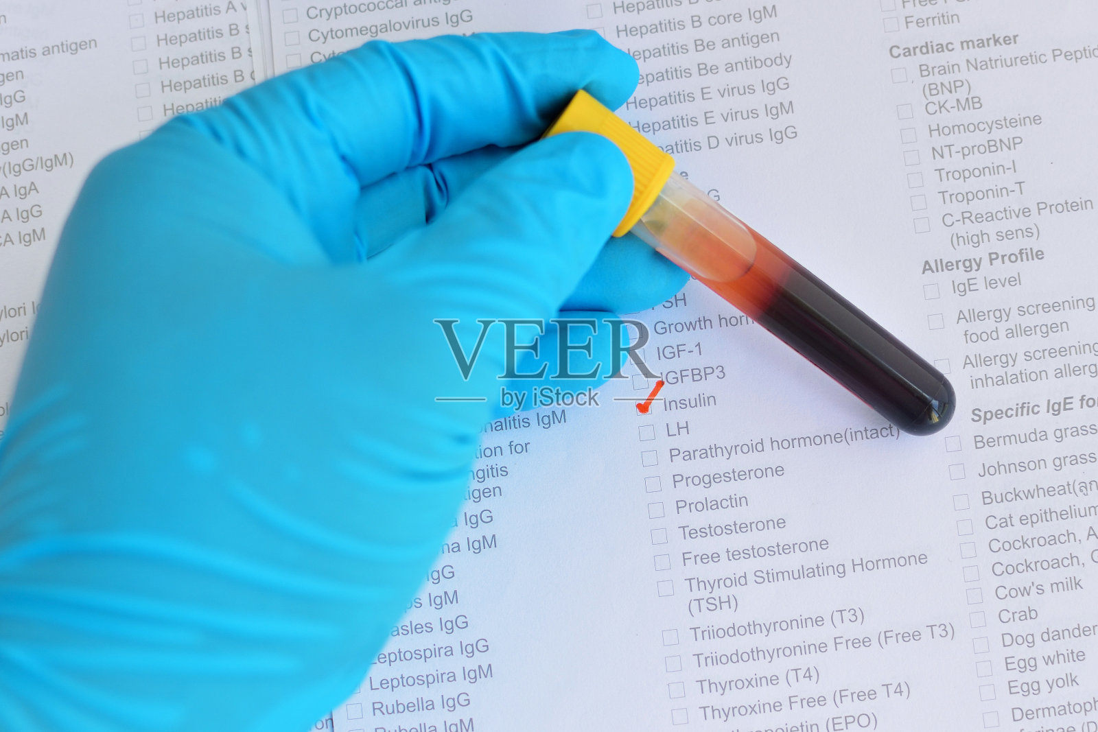 胰岛素测试照片摄影图片