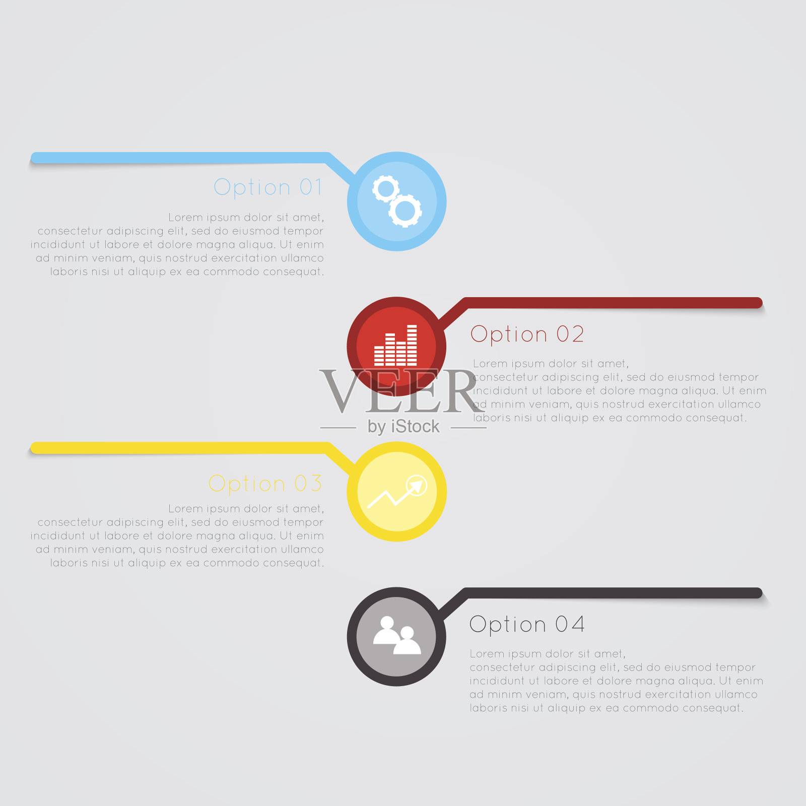 网页和移动应用的设计元素。向量插画图片素材