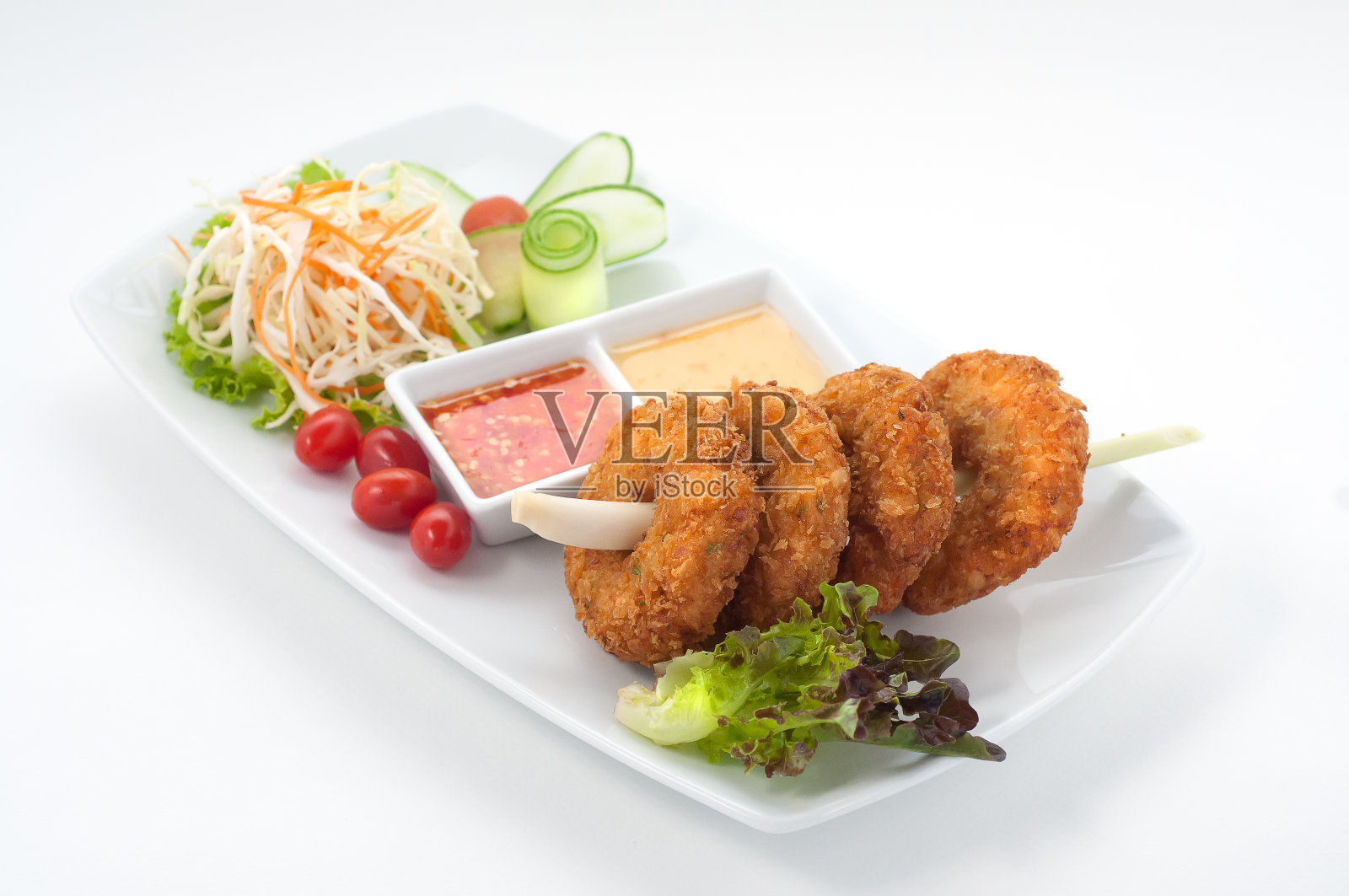 甜辣酱蟹肉照片摄影图片